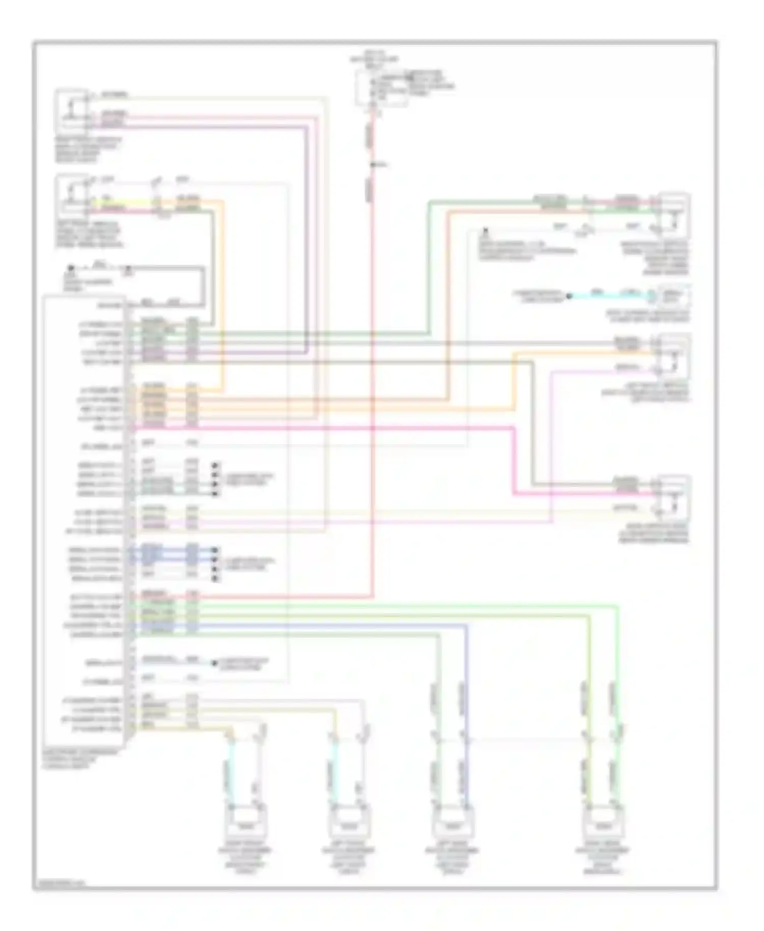 SRX Cadillac II facelift (2012-2016): Electronic suspension circuit