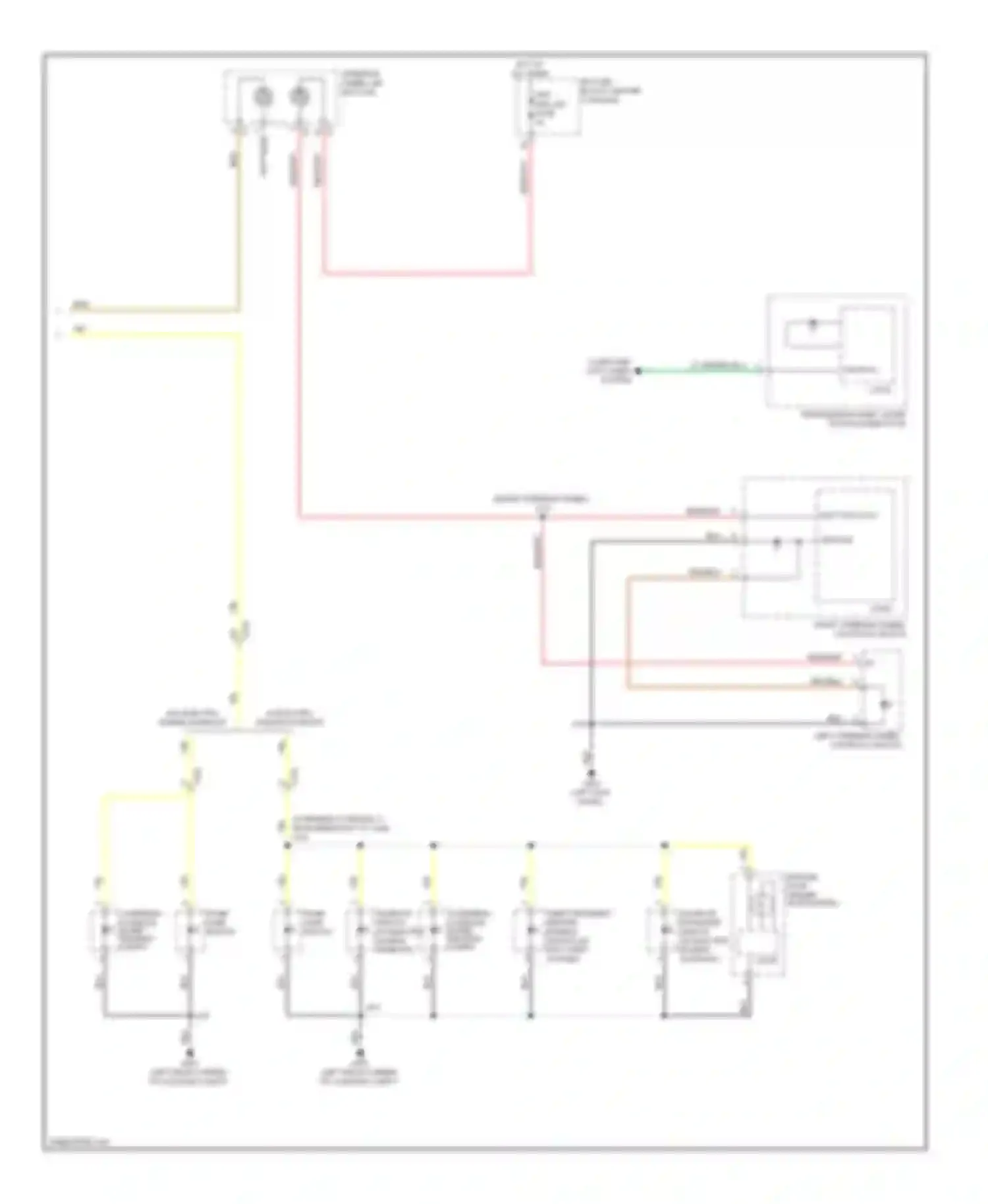 SRX Cadillac II facelift (2012-2016): Instrument illumination circuit (2 of 2)