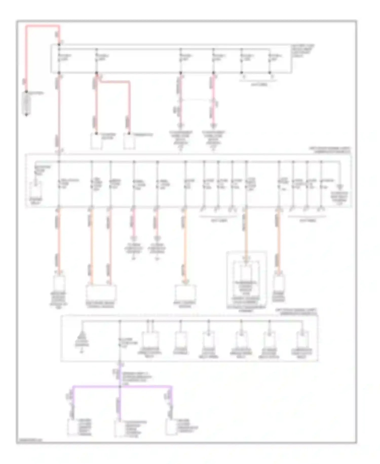SRX Cadillac II facelift (2012-2016): Power distribution circuit (1 of 8)