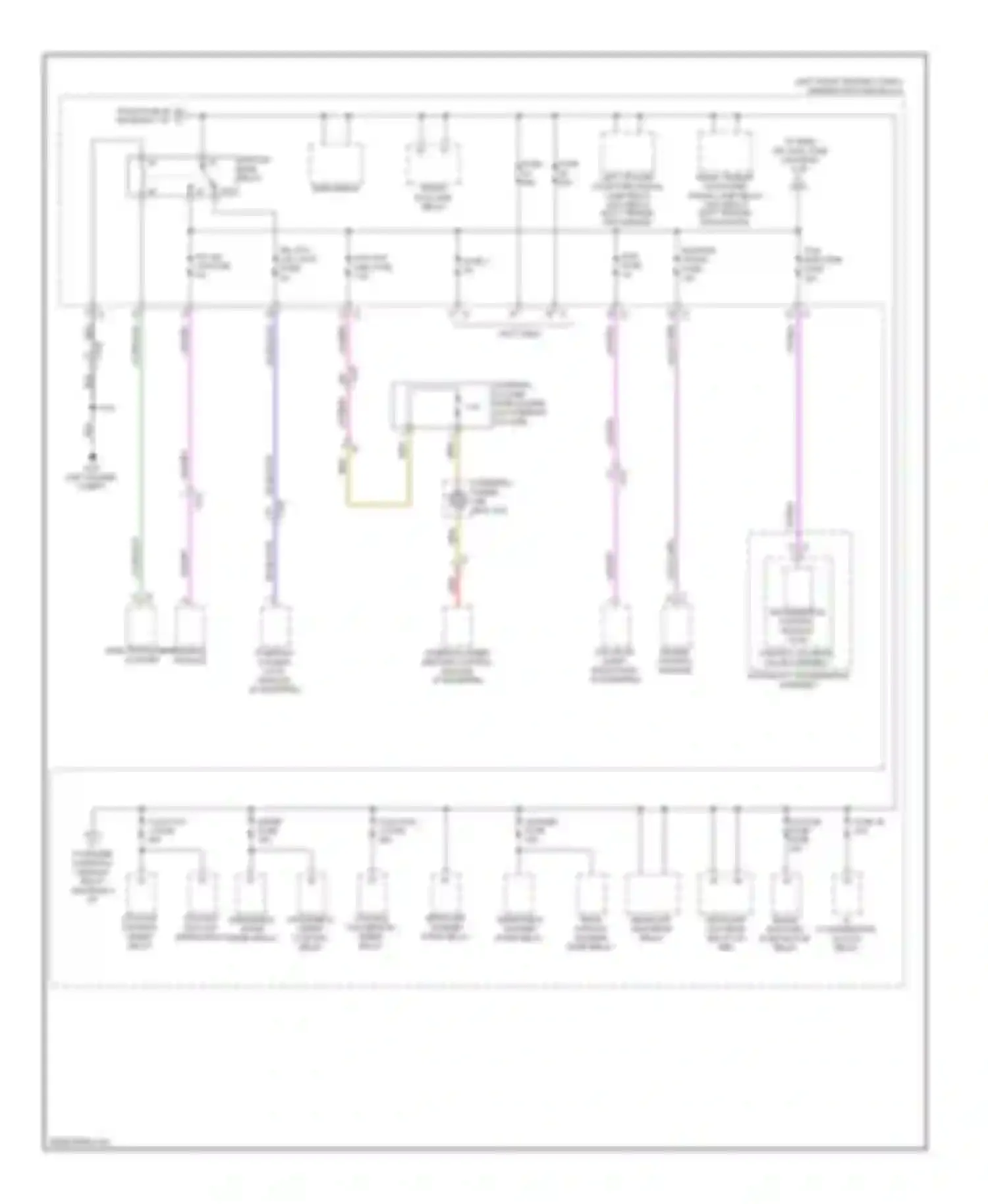 SRX Cadillac II facelift (2012-2016): Power distribution circuit (2 of 8)