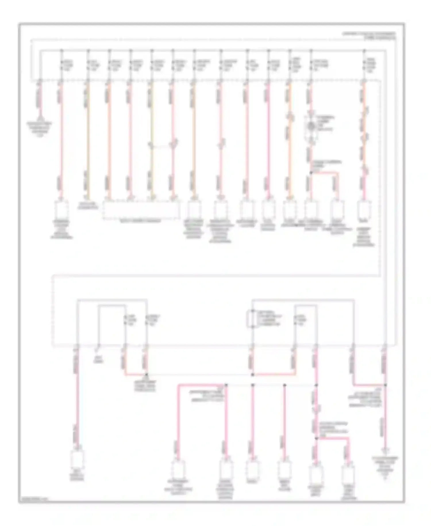 SRX Cadillac II facelift (2012-2016): Power distribution circuit (3 of 8)