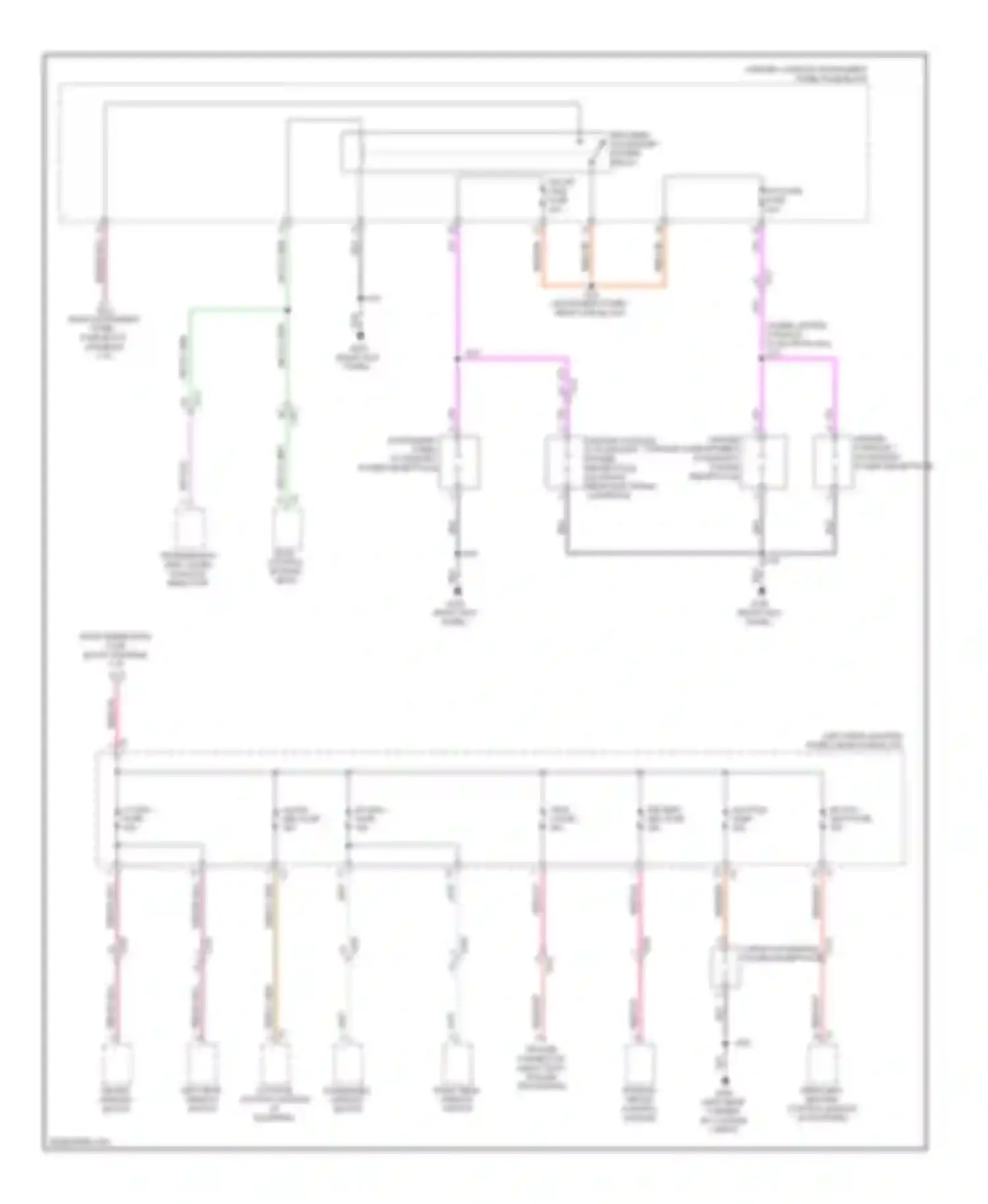 SRX Cadillac II facelift (2012-2016): Power distribution circuit (5 of 8)