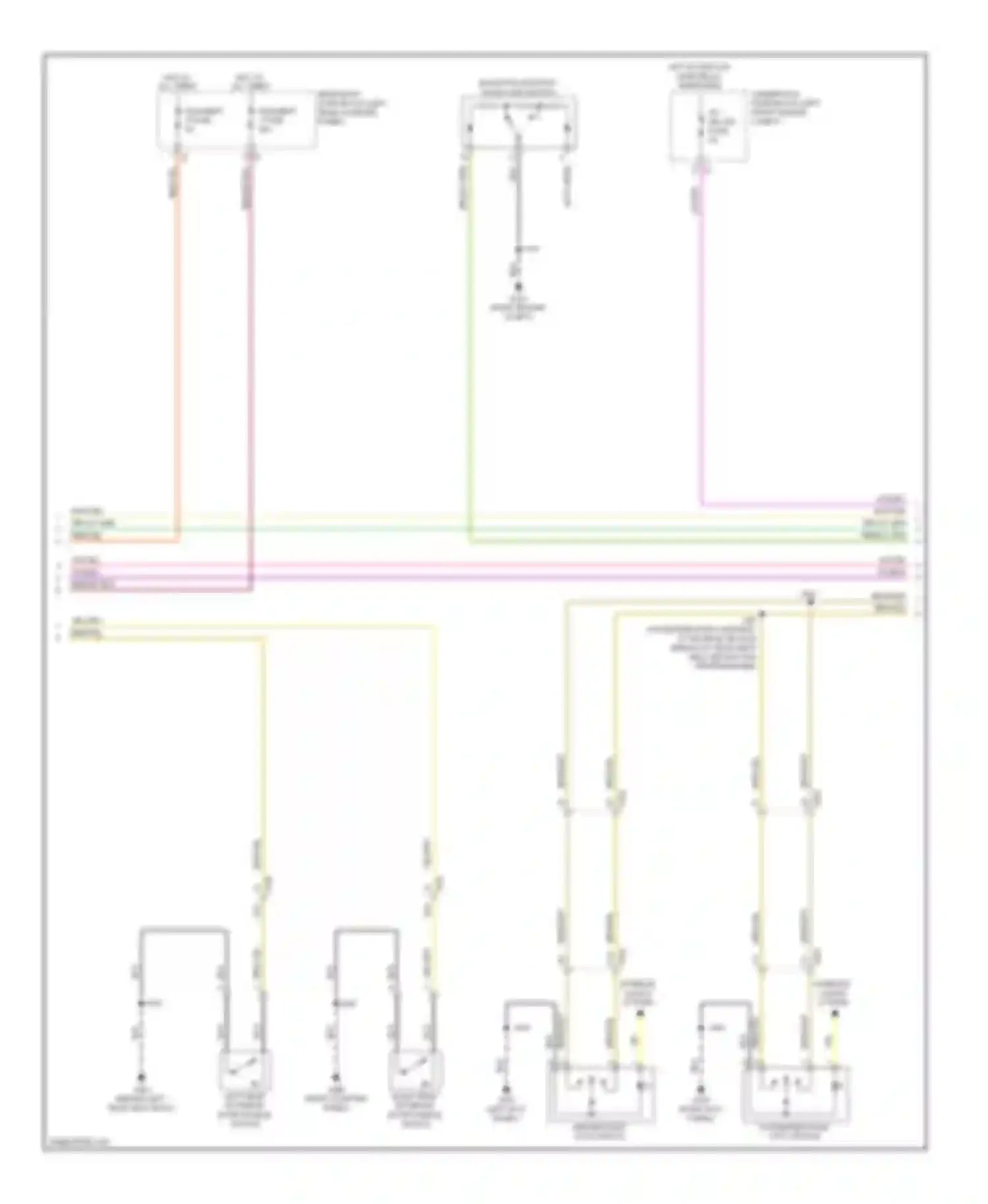SRX Cadillac II facelift (2012-2016): Power door locks circuit, with passive keyless entry (2 of 4)