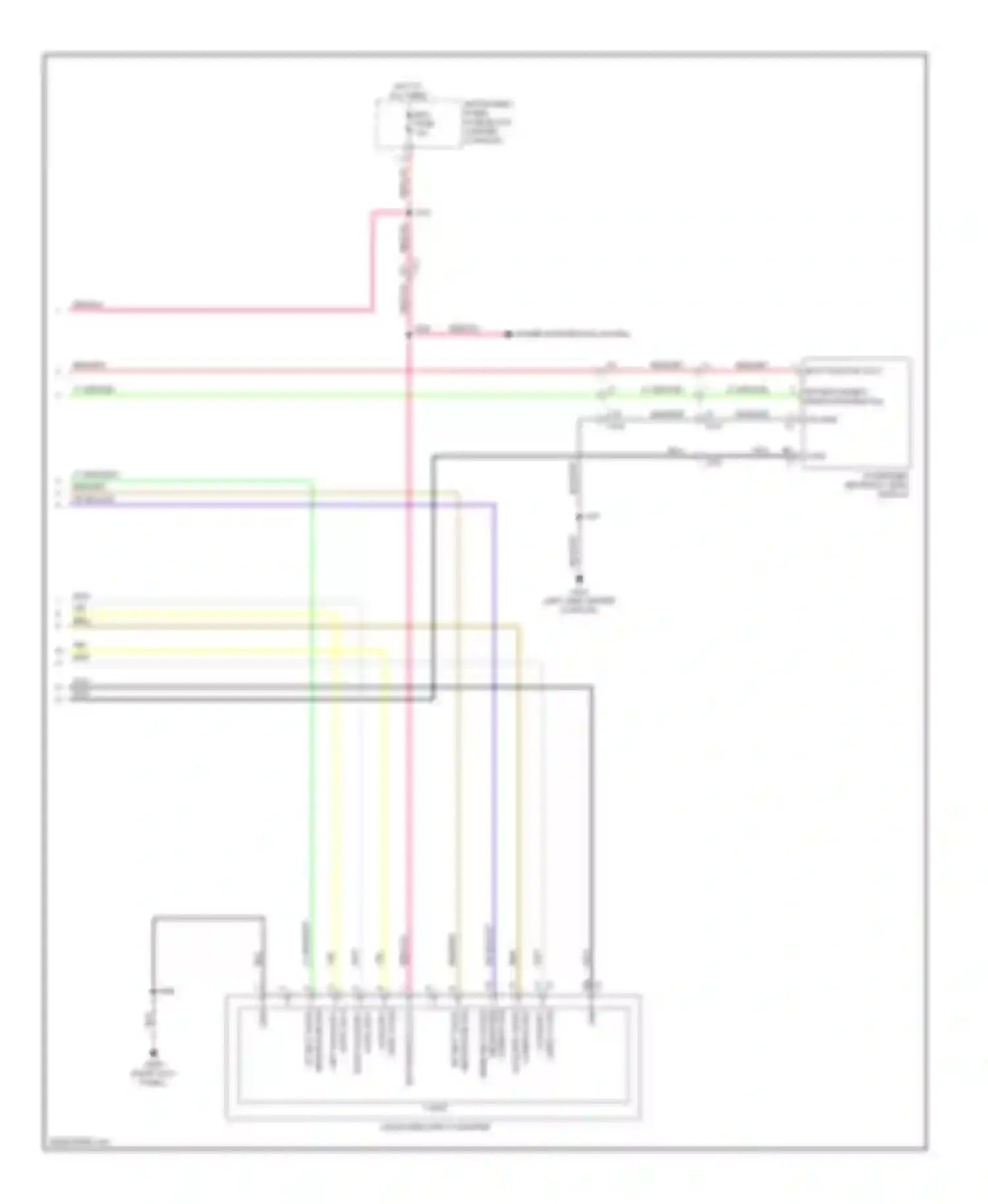 SRX Cadillac II facelift (2012-2016): Video system circuit (2 of 2)