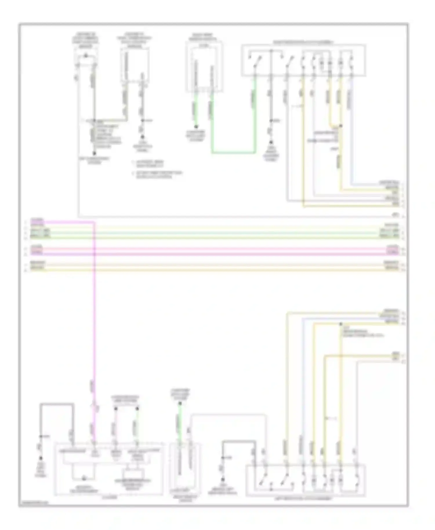 Wiring diagram air conditioning system for Cadillac SRX II facelift (2012-2016) (2 of 7)