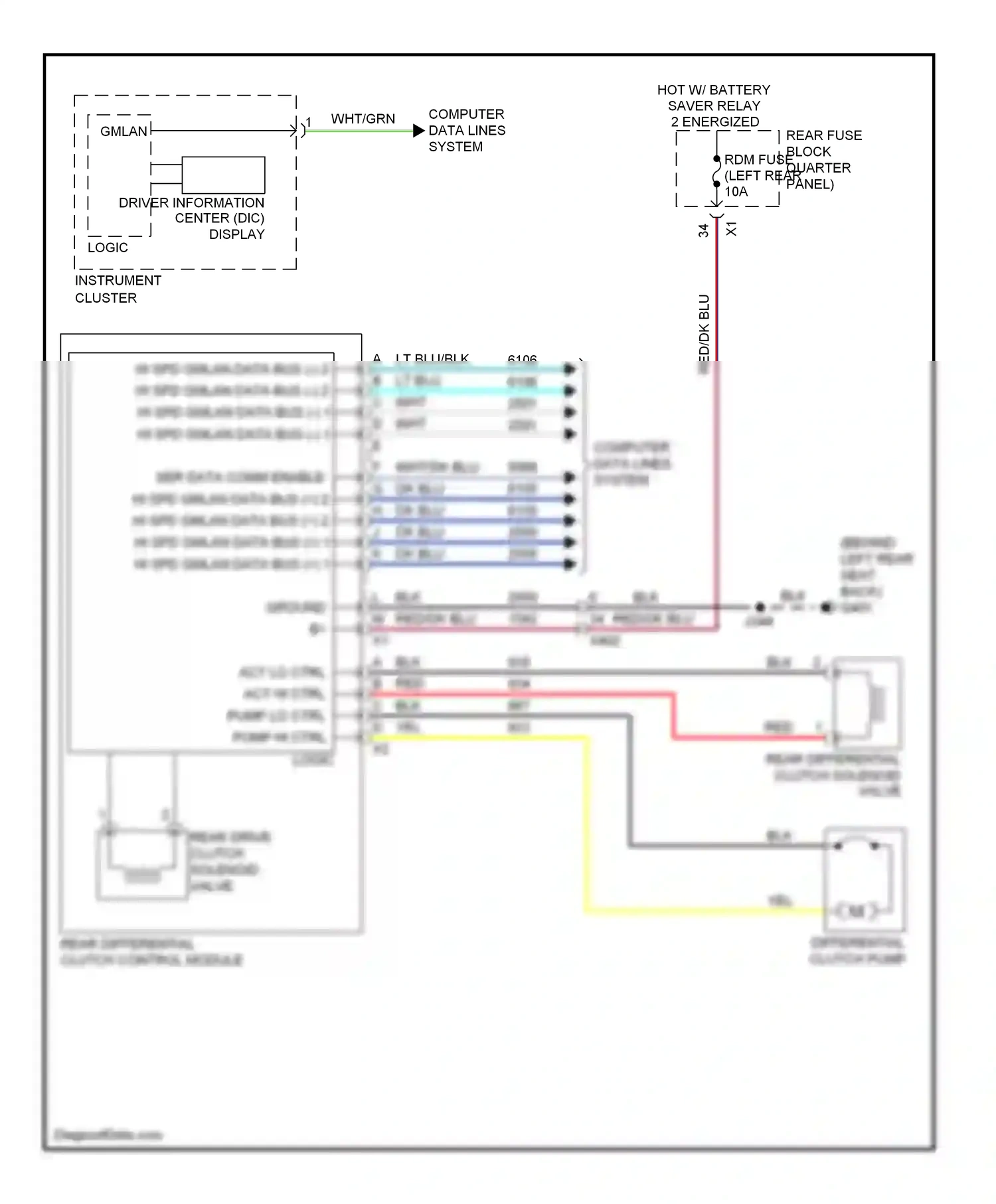 Cadillac SRX II facelift (2012-2016) blk wiring diagram  (84 of 97)