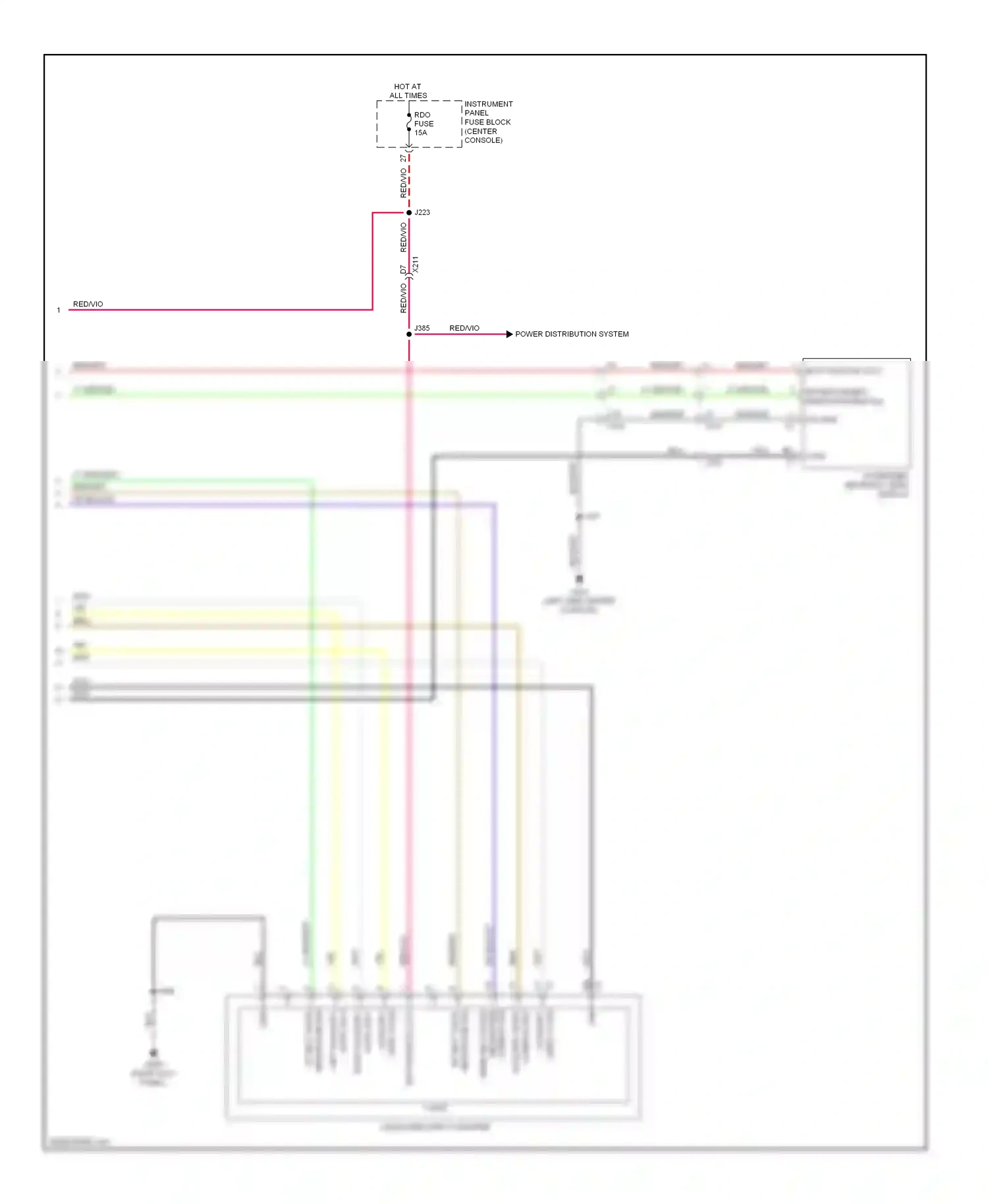 Cadillac SRX II facelift (2012-2016) blk/wht wiring diagram  (40 of 42)