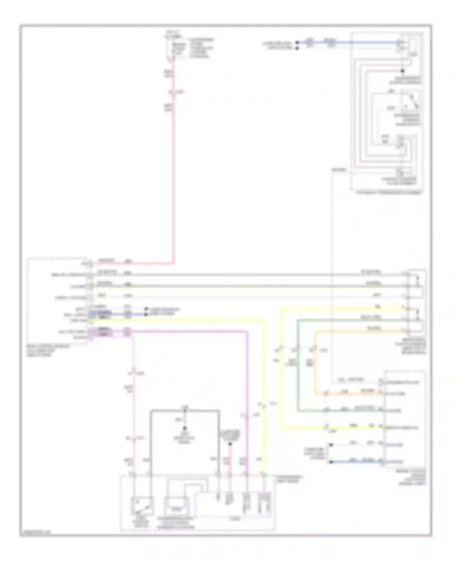 Wiring diagram brake pedal position sensor for Cadillac SRX II facelift (2012-2016) (1 of 1)