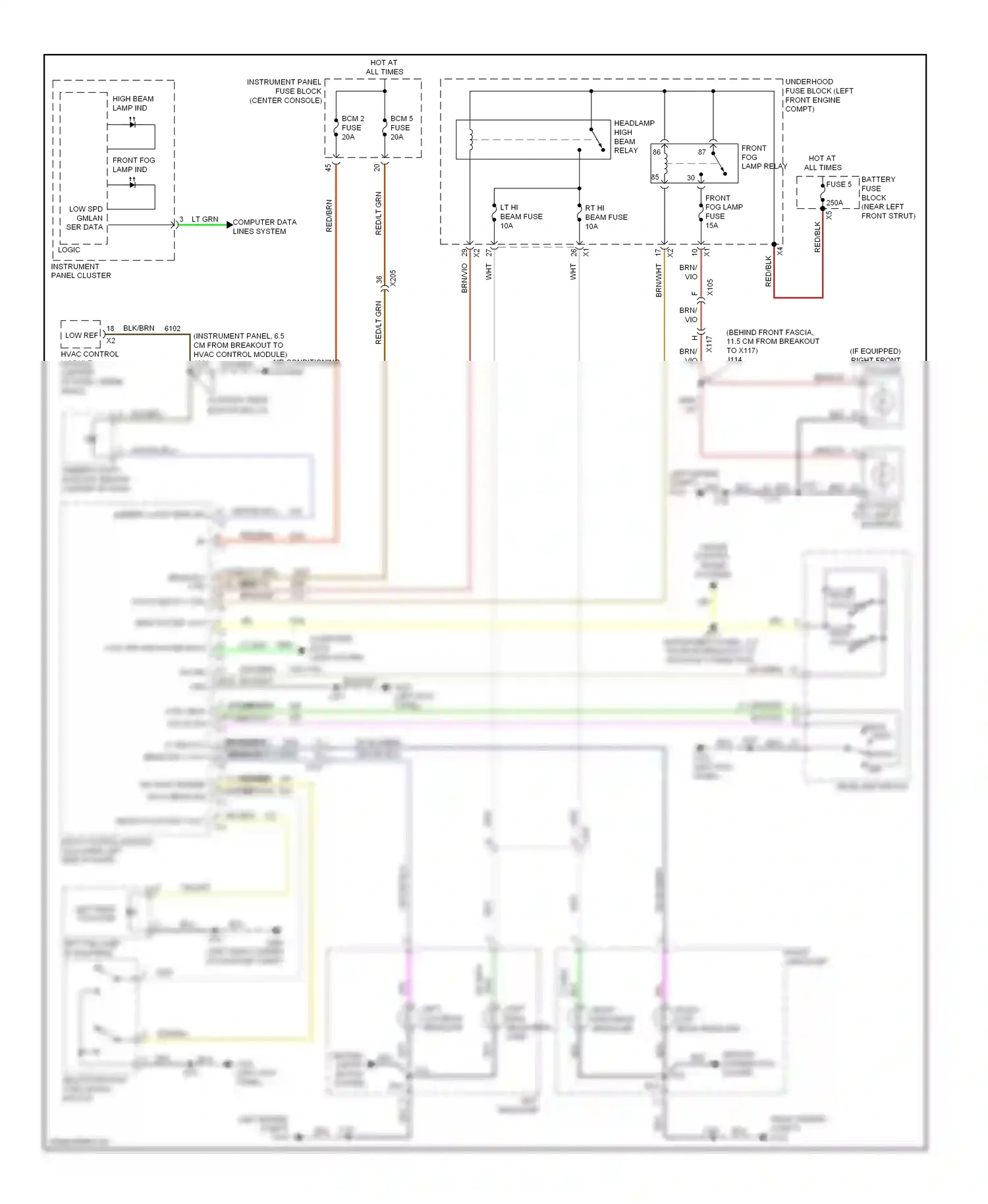 Cadillac SRX II facelift (2012-2016) computer data lines system wiring diagram  (26 of 77)