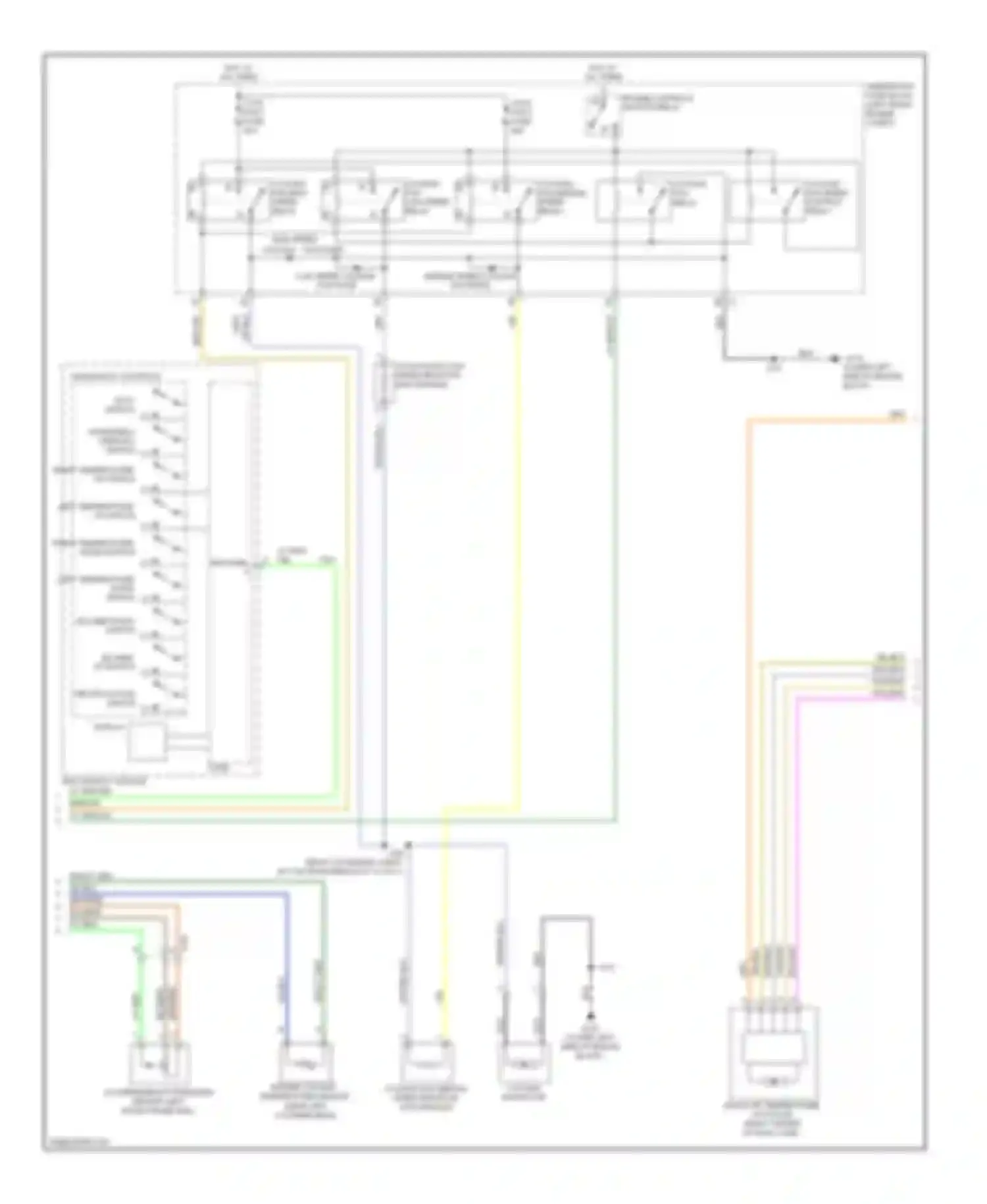 Wiring diagram cooling fan relay for Cadillac SRX II facelift (2012-2016) (1 of 4)