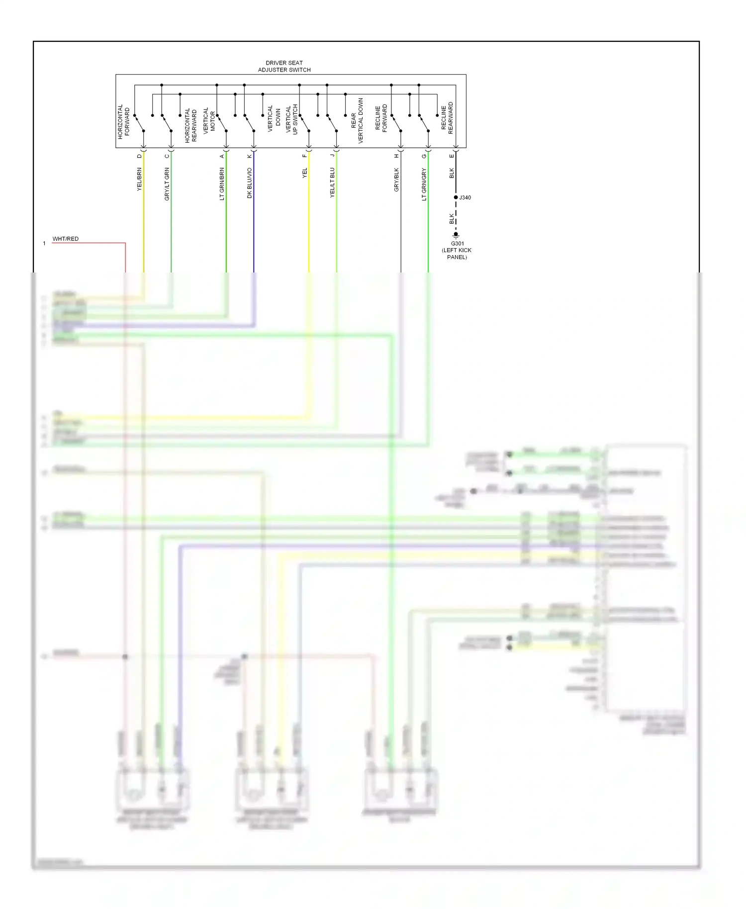 Cadillac SRX II facelift (2012-2016) down wiring diagram  (3 of 6)