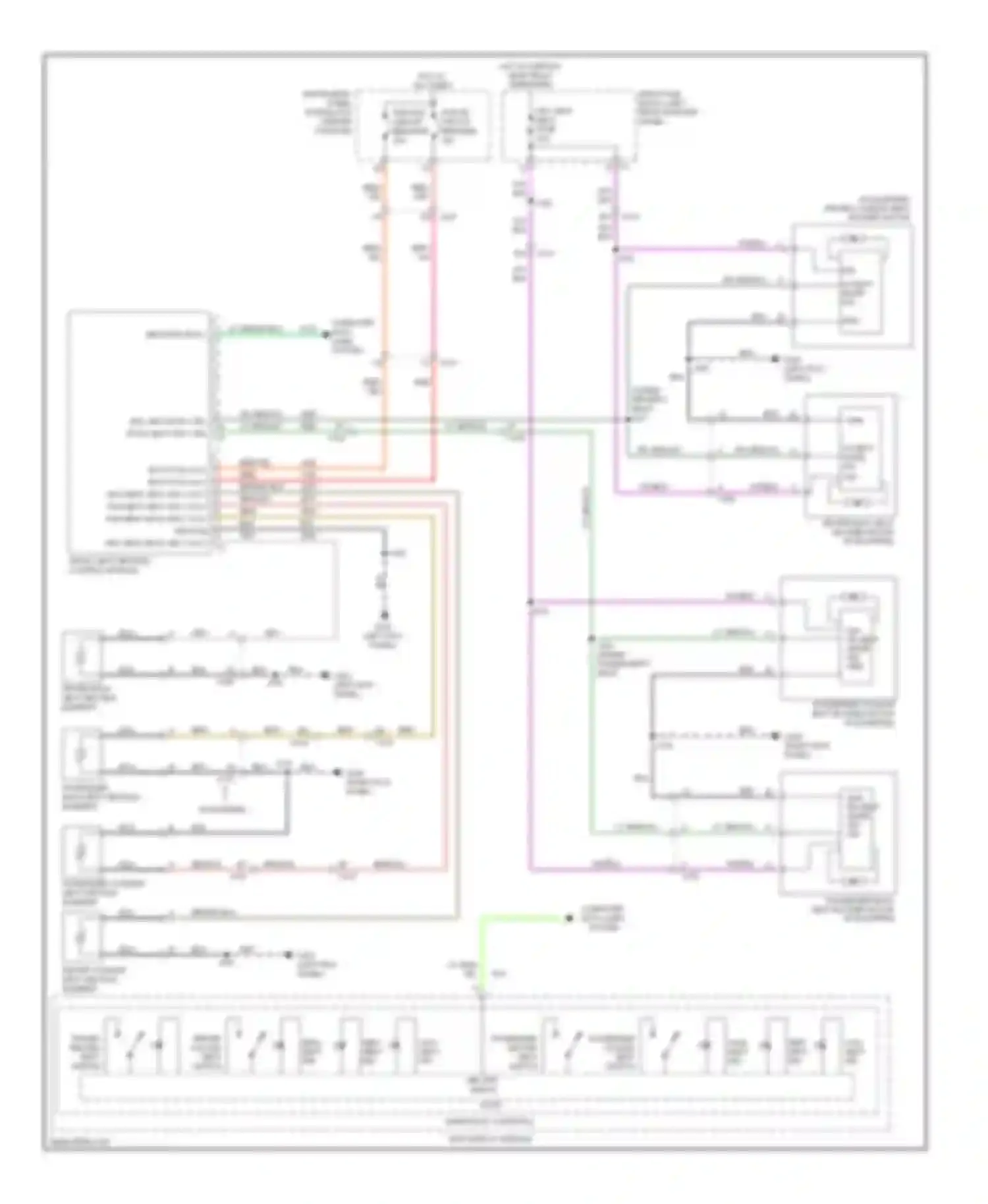Wiring diagram ign lh seat mode sig for Cadillac SRX II facelift (2012-2016) (1 of 1)