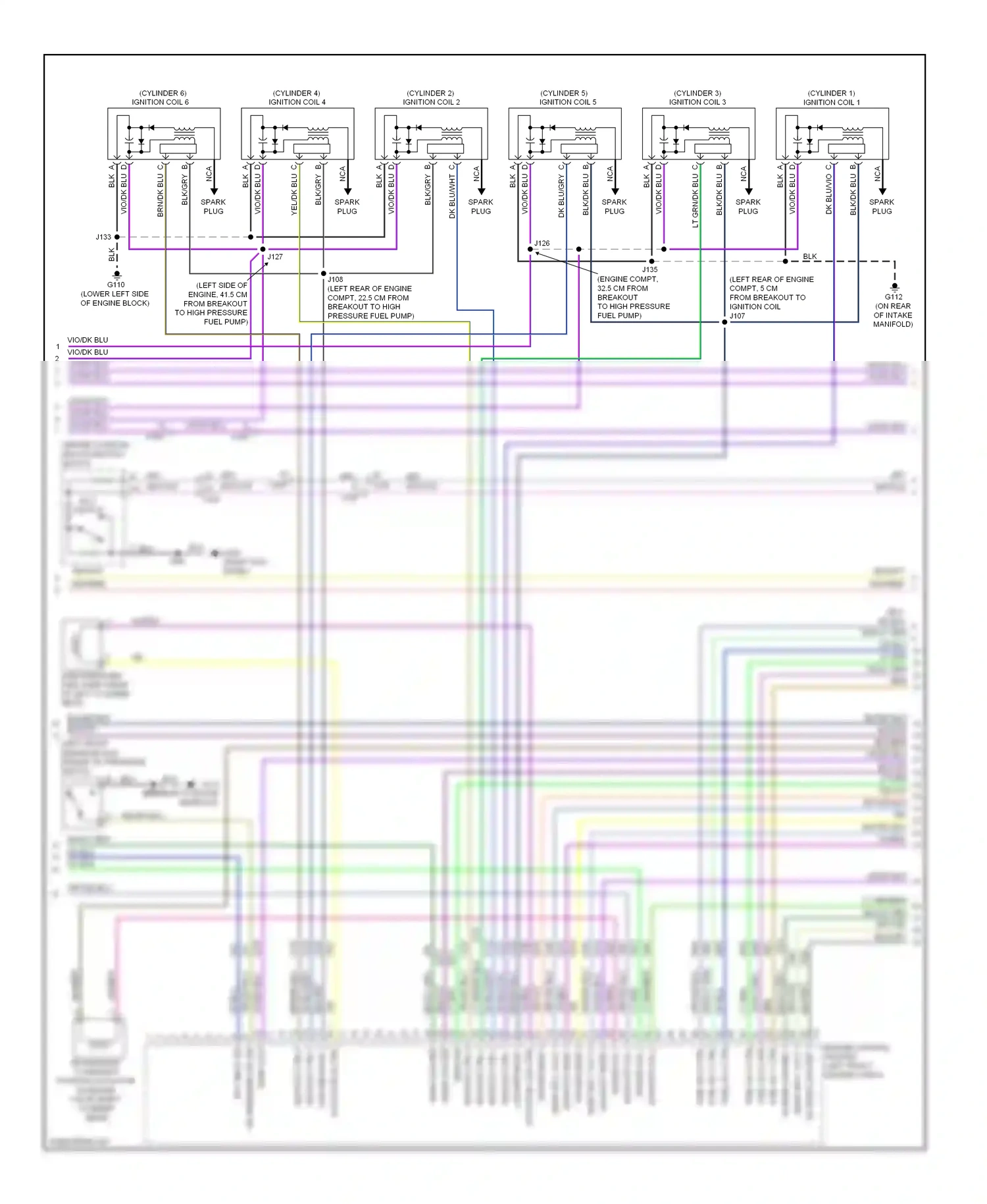Cadillac SRX II facelift (2012-2016) ignition ctrl 2 wiring diagram  (1 of 1)