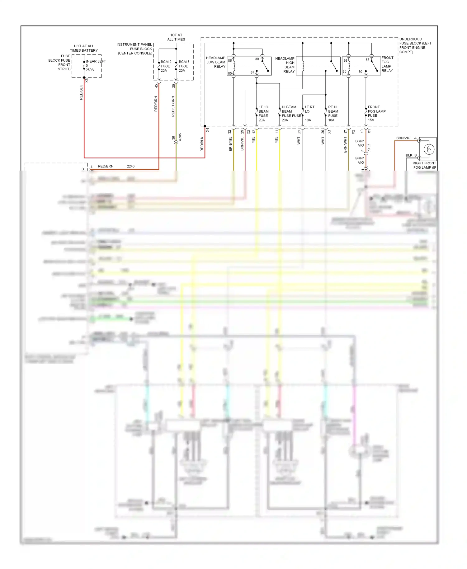 Cadillac SRX II facelift (2012-2016) (left kick panel) wiring diagram  (24 of 67)
