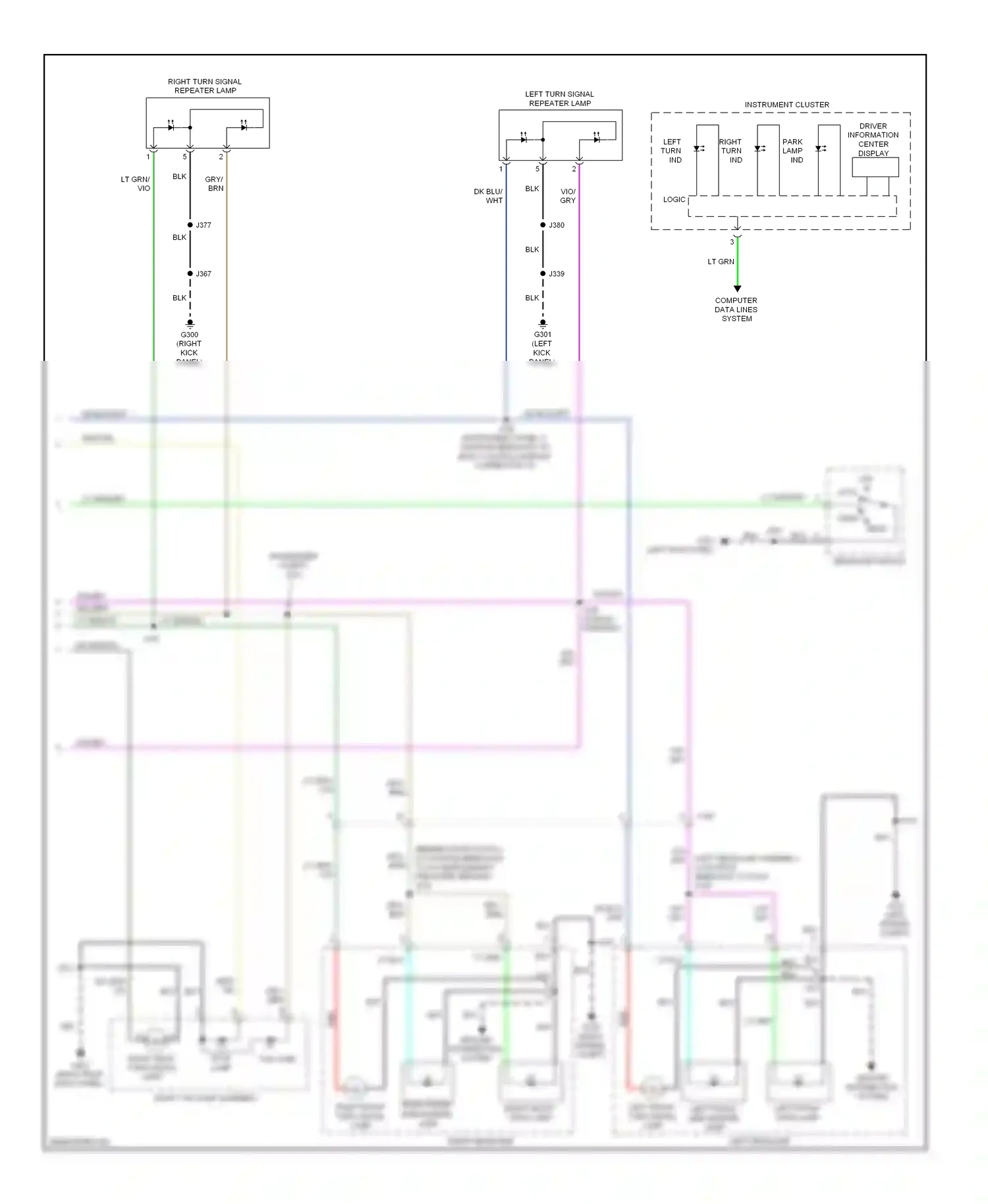 Cadillac SRX II facelift (2012-2016) (left kick panel) wiring diagram  (18 of 67)