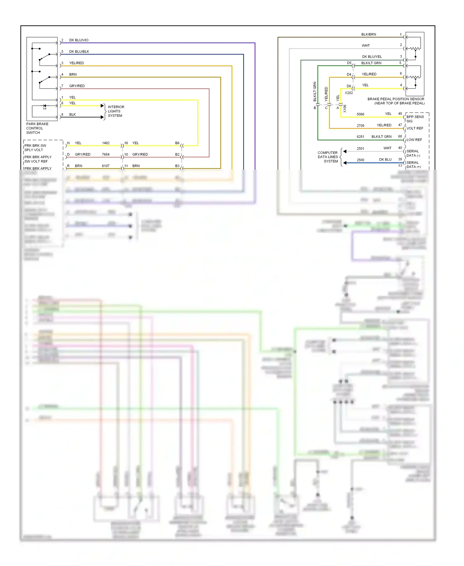 Cadillac SRX II facelift (2012-2016) (left kick panel) wiring diagram  (1 of 67)