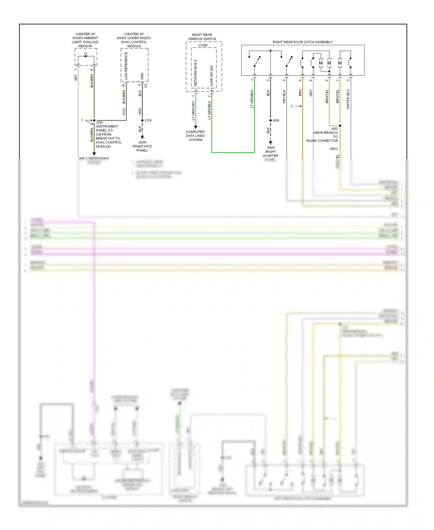 Cadillac SRX II facelift (2012-2016) (left kick panel) wiring diagram  (8 of 67)
