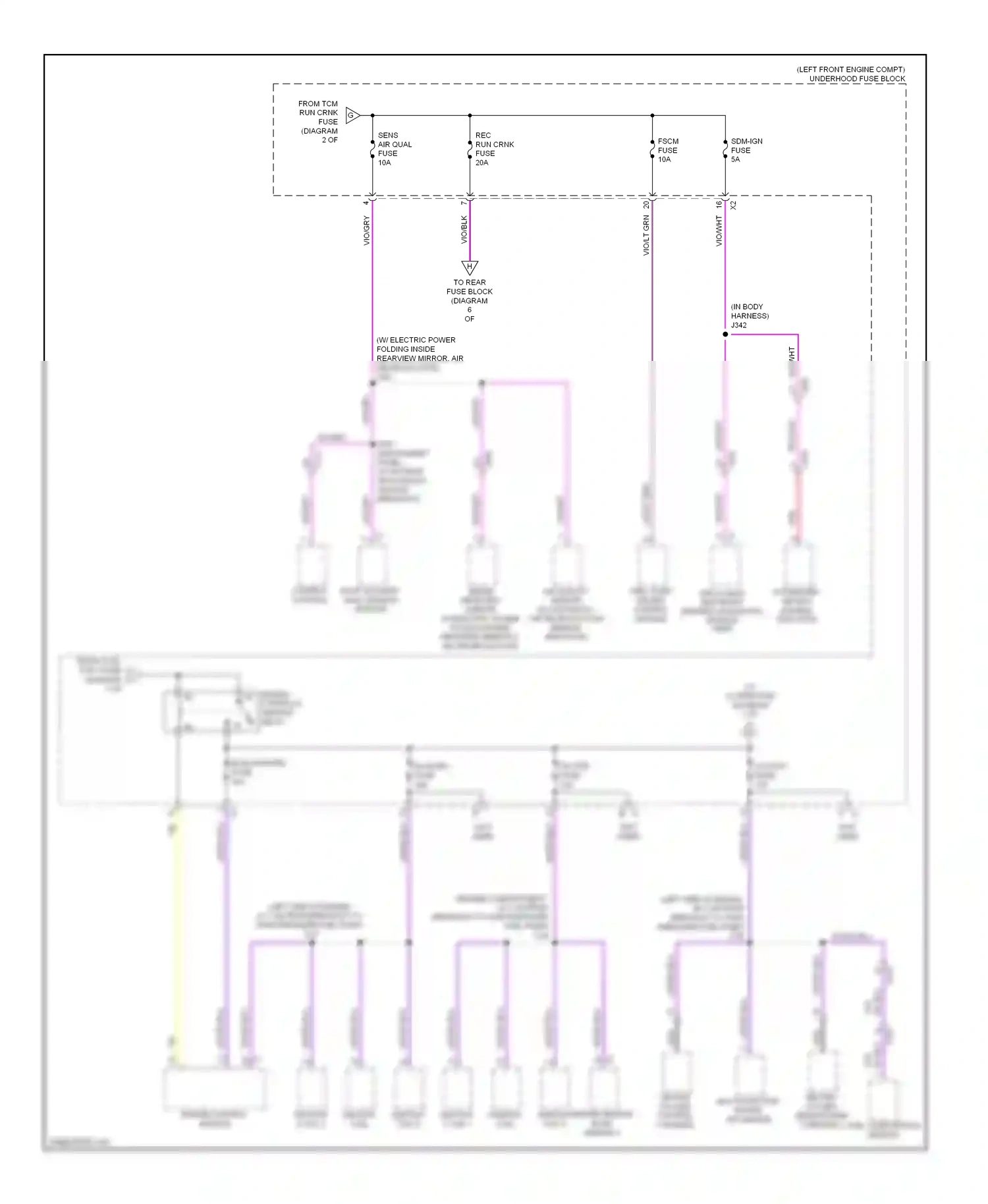 Cadillac SRX II facelift (2012-2016) multi-function intake air sensor wiring diagram  (1 of 1)