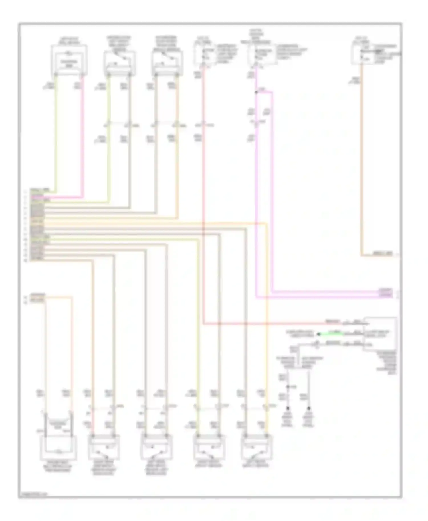 Wiring diagram passenger presence sensor (under for Cadillac SRX II facelift (2012-2016) (1 of 1)