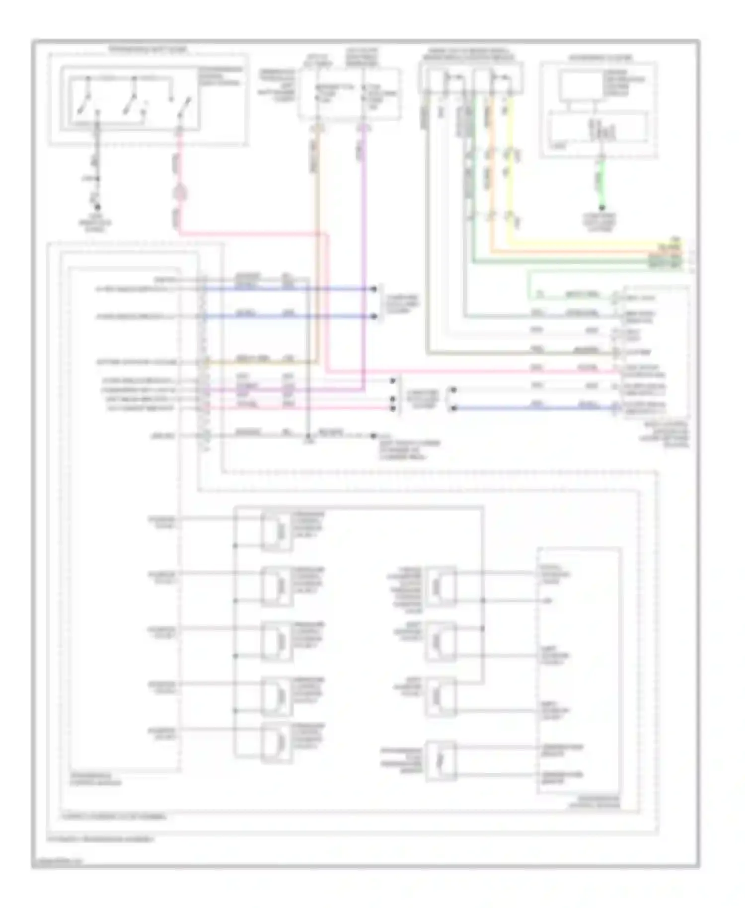 Wiring diagram pressure control solenoid valve 3 for Cadillac SRX II facelift (2012-2016) (1 of 1)