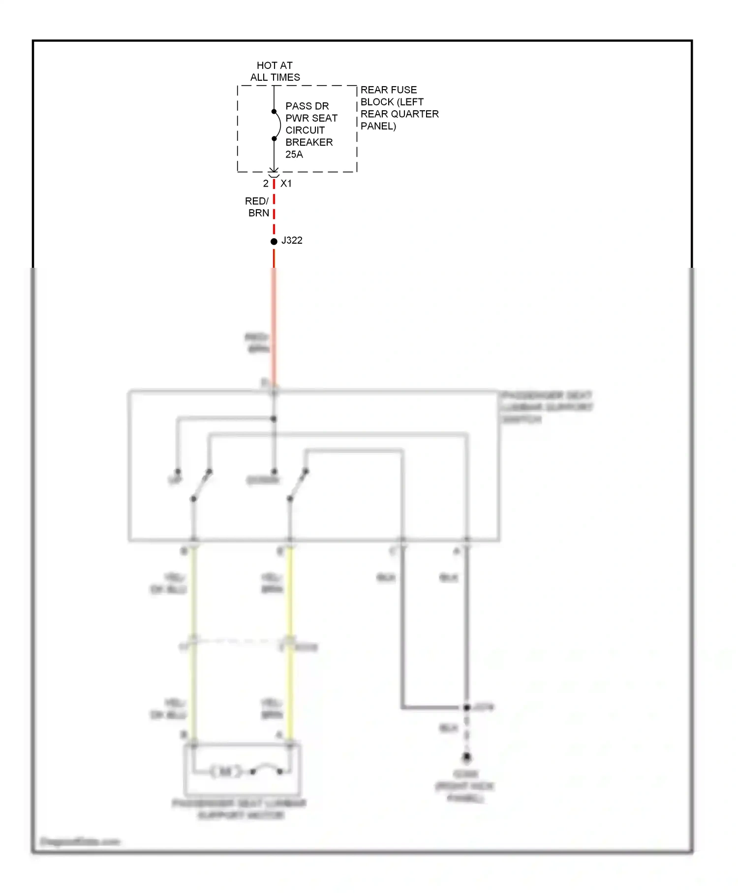 Cadillac SRX II facelift (2012-2016) red wiring diagram  (16 of 33)