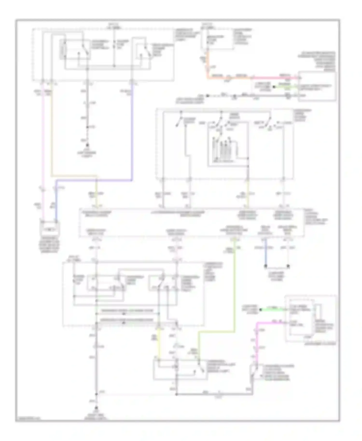 Wiring diagram red/vio for Cadillac SRX II facelift (2012-2016) (21 of 25)