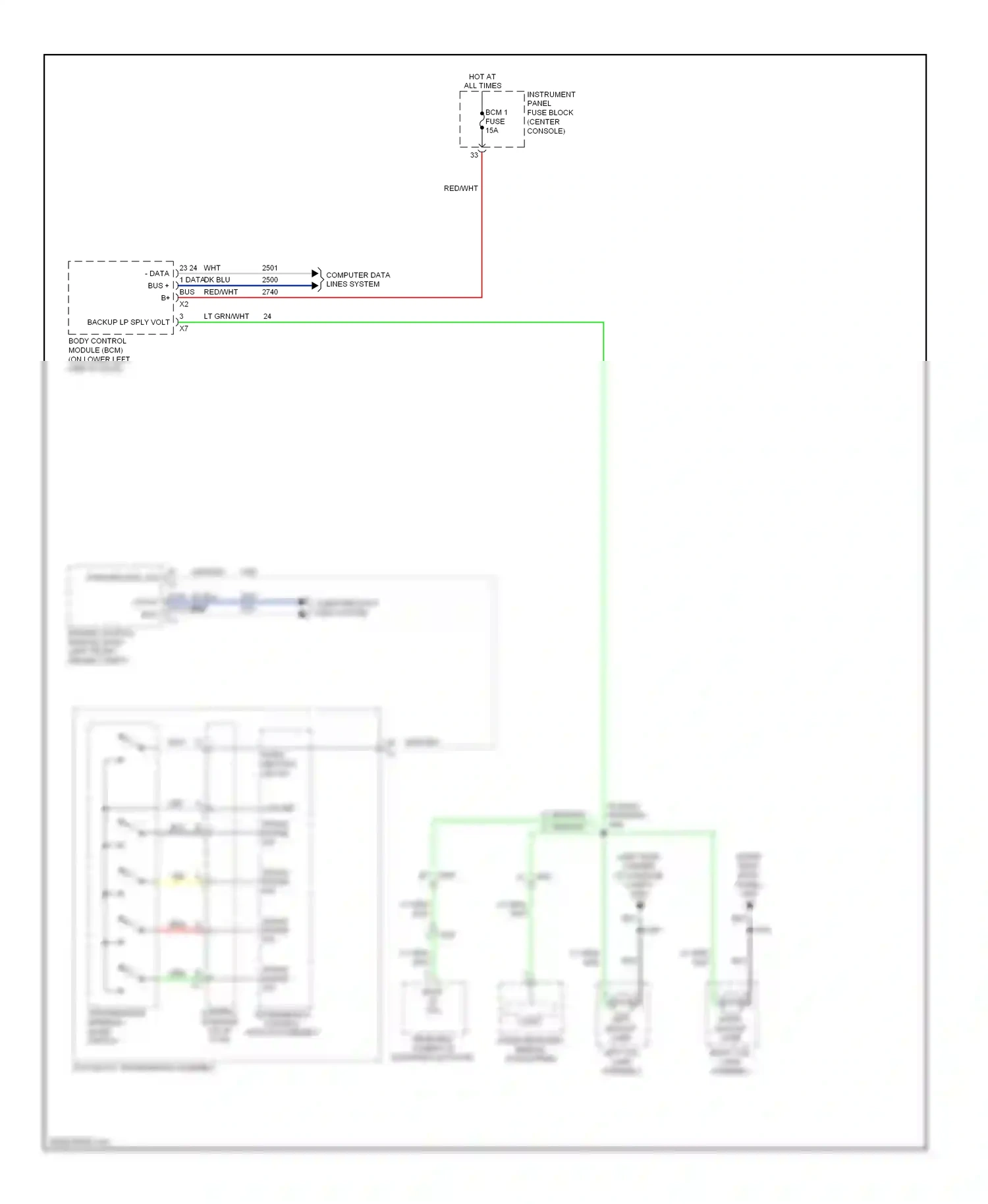 Cadillac SRX II facelift (2012-2016) trans range sig c wiring diagram  (1 of 1)