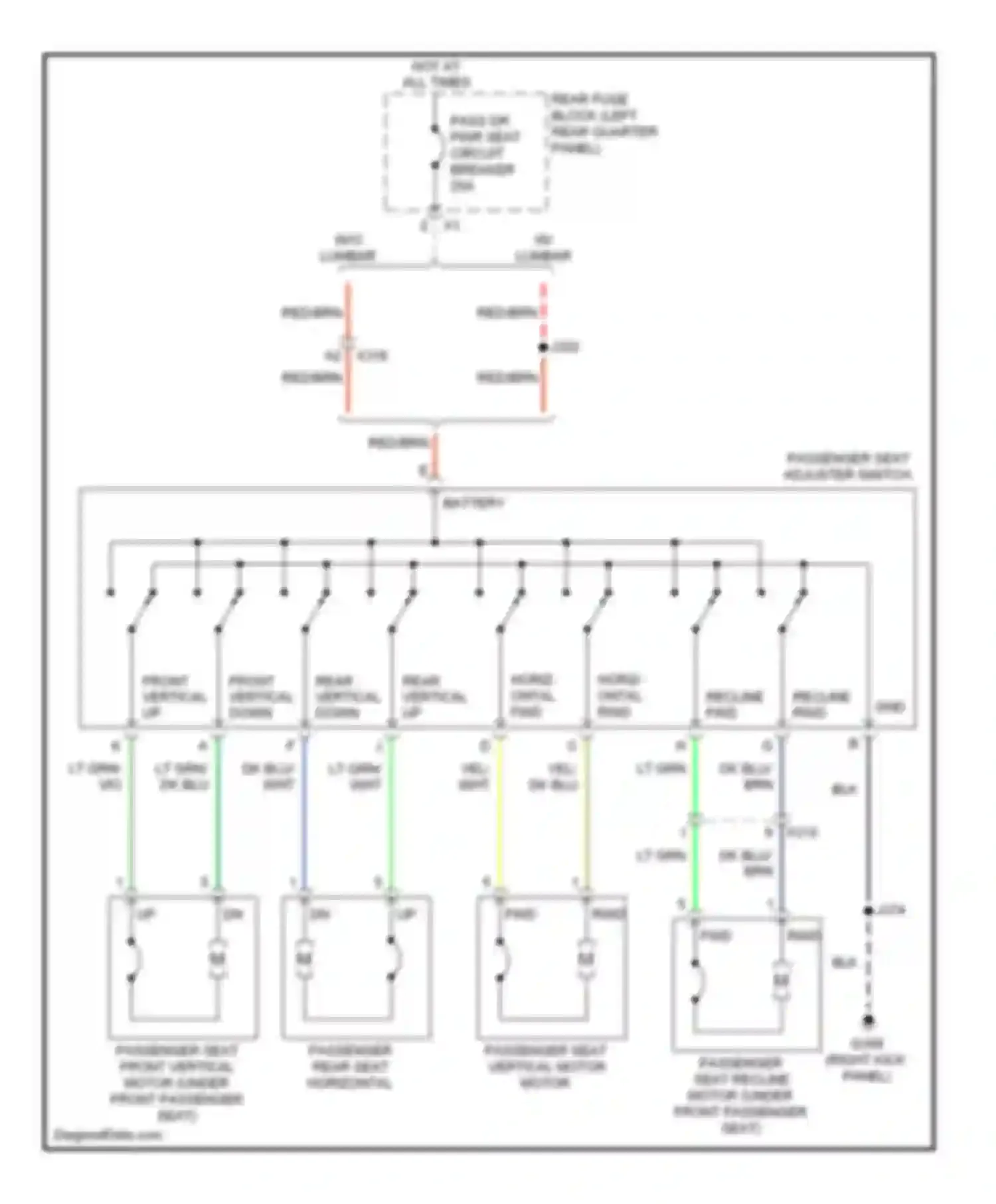 Wiring diagram up fwd for Cadillac SRX II facelift (2012-2016) (1 of 1)