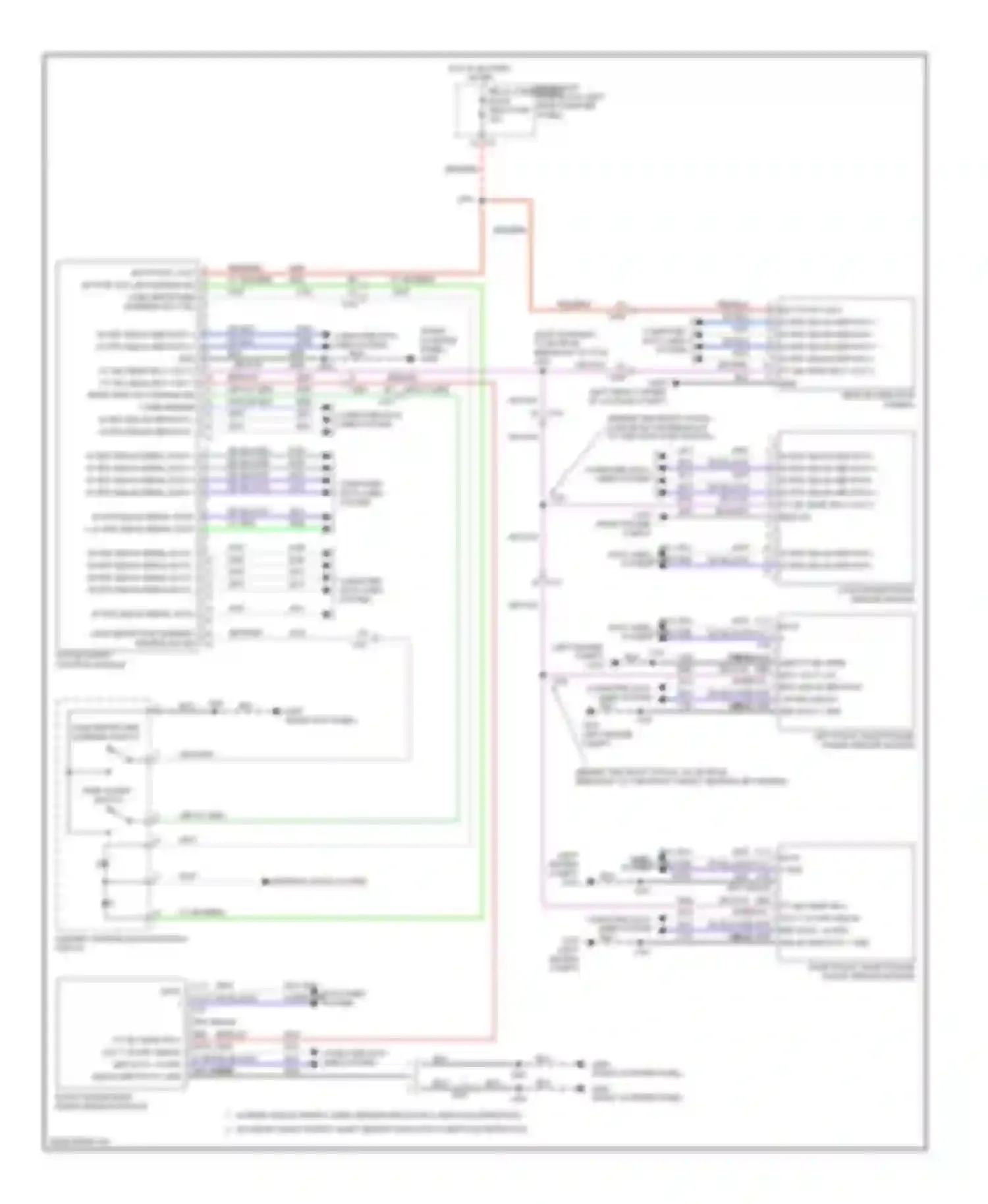 Wiring diagram vehicle direction camera for Cadillac SRX II facelift (2012-2016) (1 of 3)