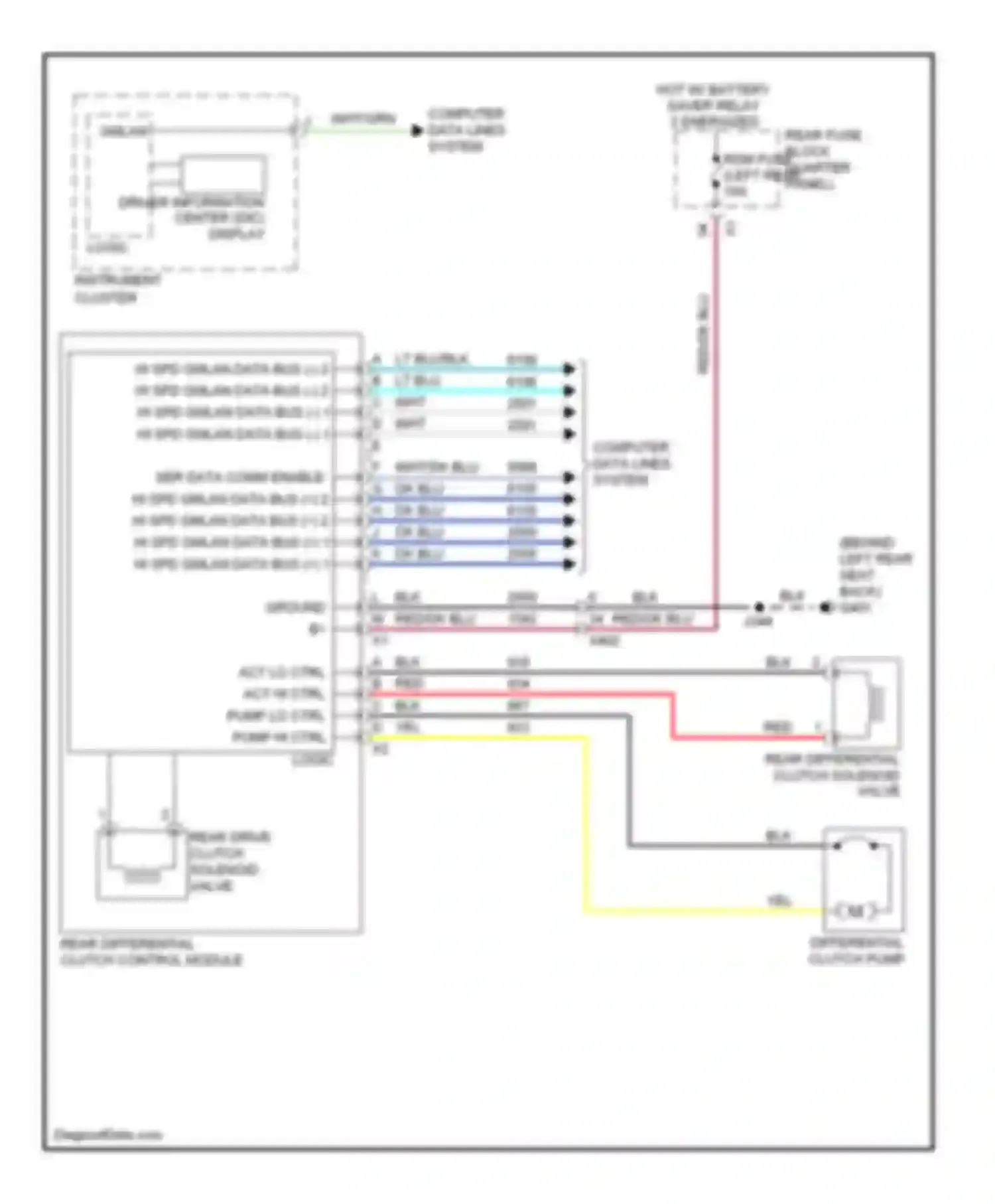 Wiring diagram wht for Cadillac SRX II facelift (2012-2016) (75 of 85)