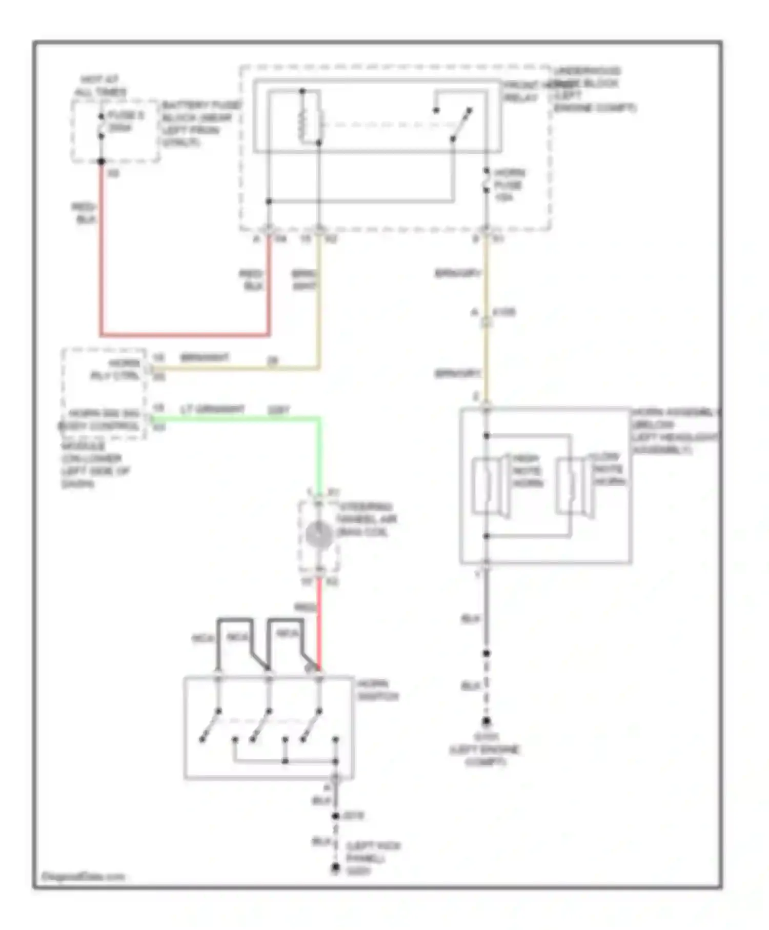 Wiring diagram wht for Cadillac SRX II facelift (2012-2016) (40 of 85)