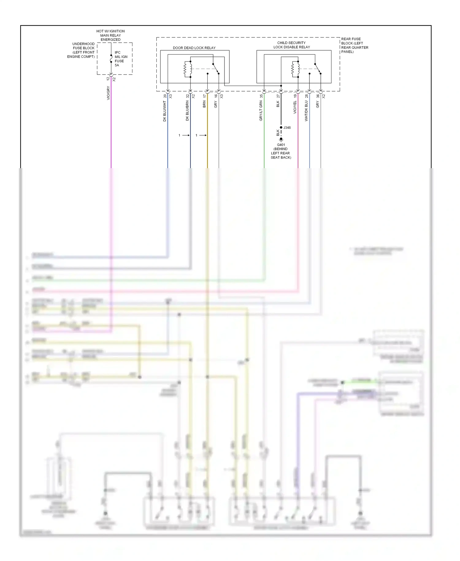 Cadillac SRX II facelift (2012-2016) wht/dk blu wiring diagram  (8 of 34)