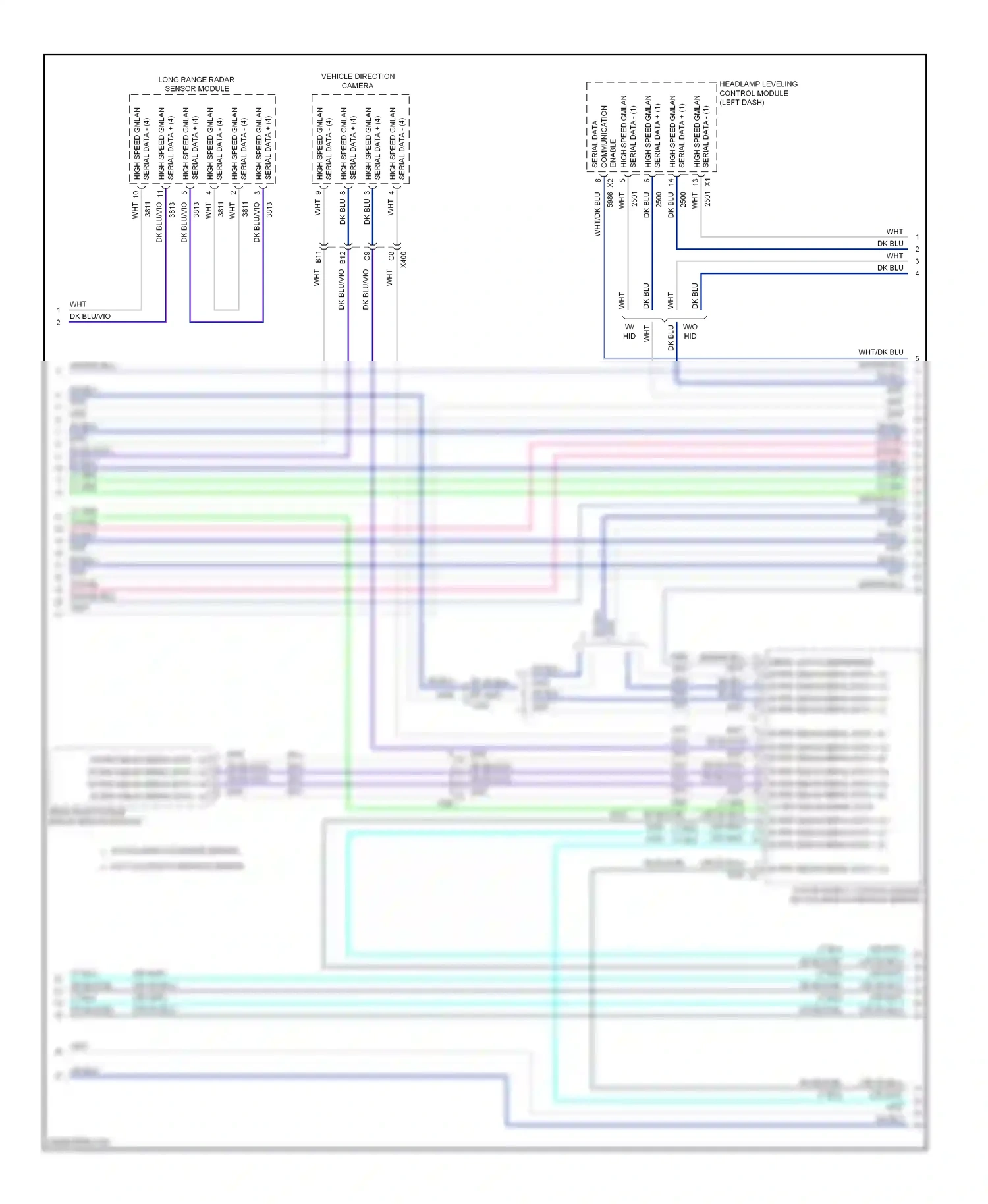 Cadillac SRX II facelift (2012-2016) wht/dk blu wiring diagram  (11 of 34)