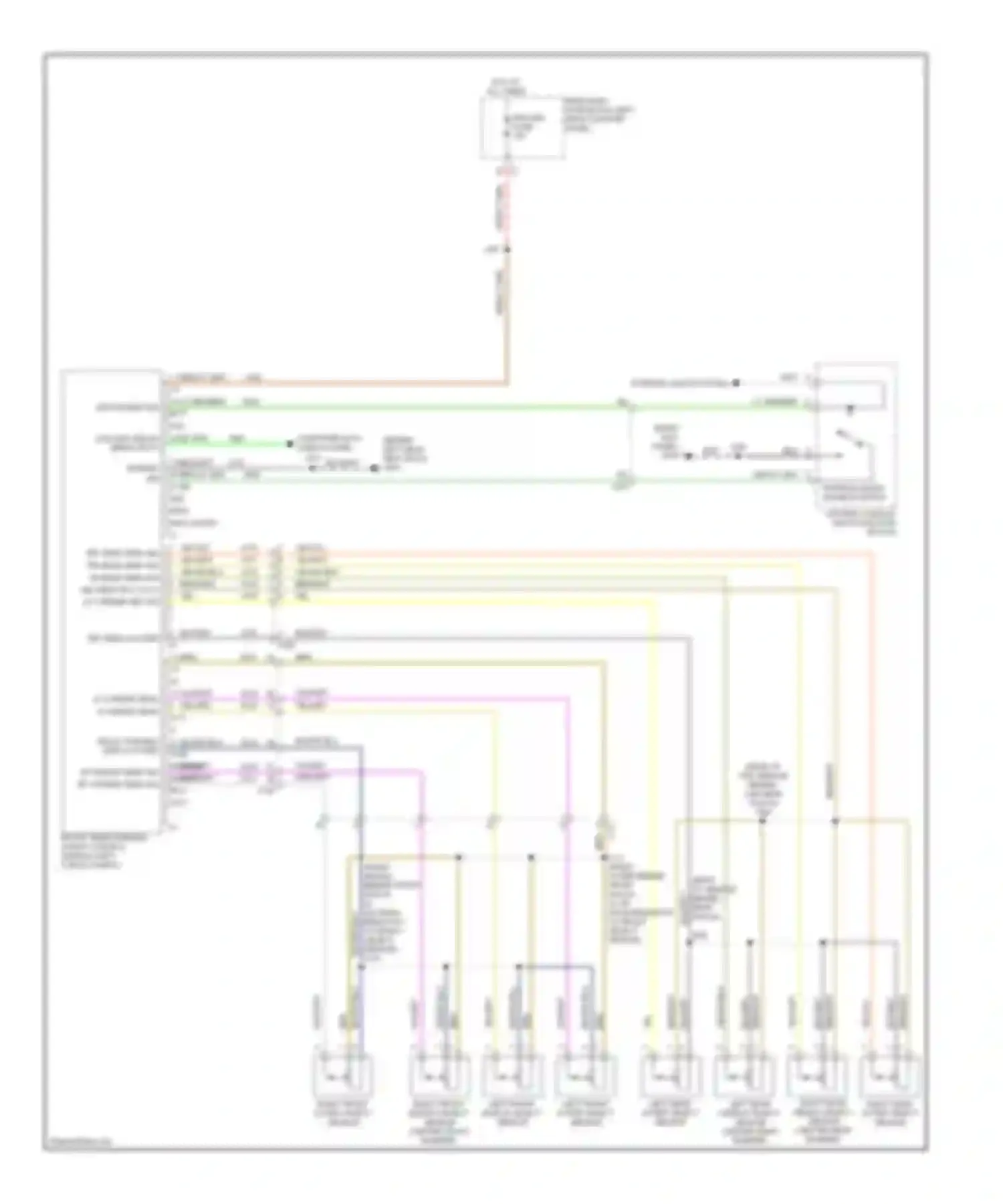 Wiring diagram yel/vio for Cadillac SRX II facelift (2012-2016) (5 of 7)