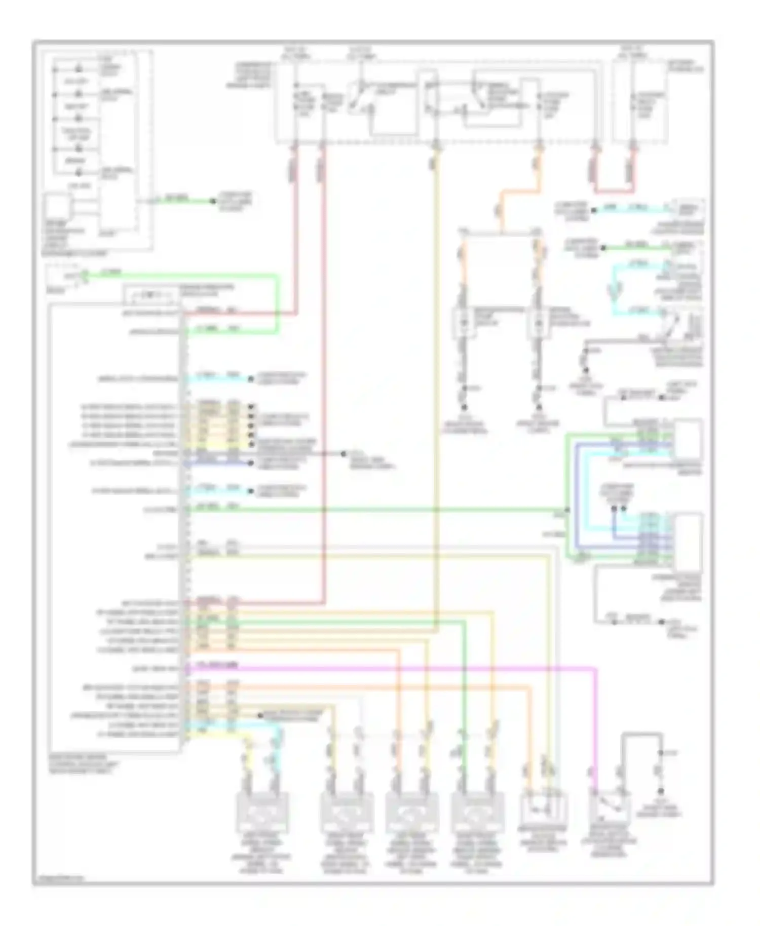 SRX Cadillac II (2009-2012): Anti-lock brakes circuit