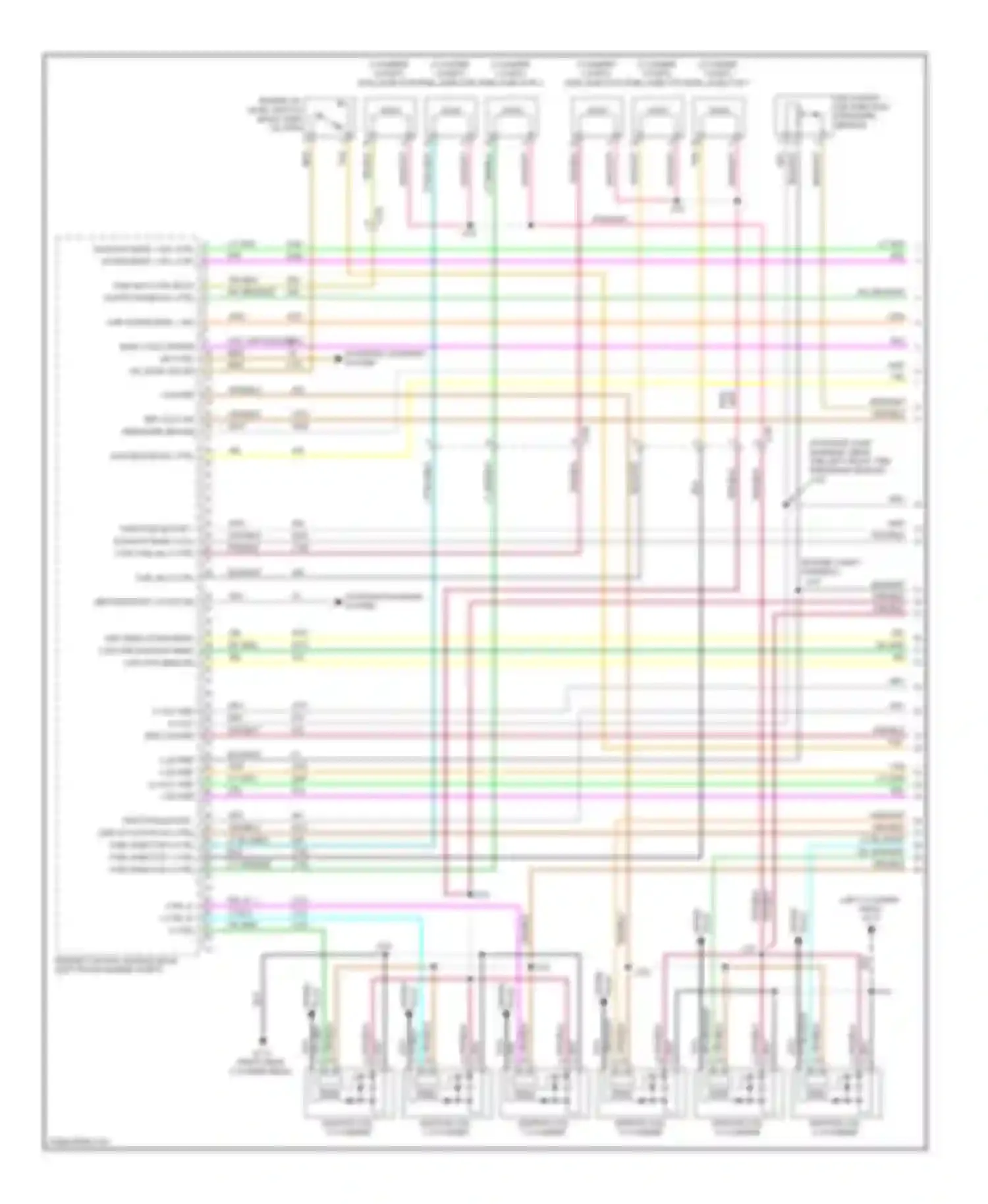 SRX Cadillac II (2009-2012): Wiring diagram engine performance 2.8l vin 4 (1 of 5)
