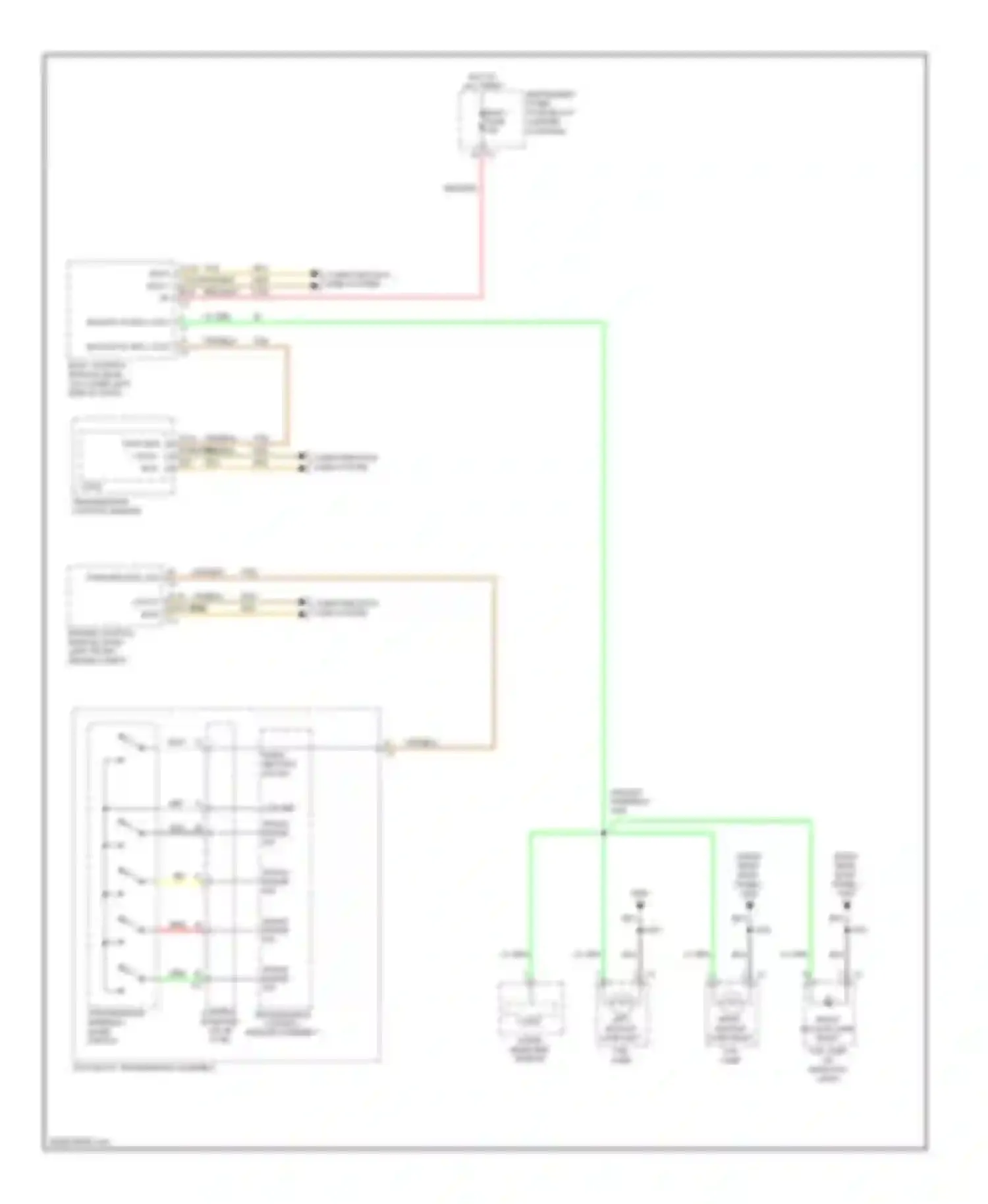 SRX Cadillac II (2009-2012): Backup lamps circuit