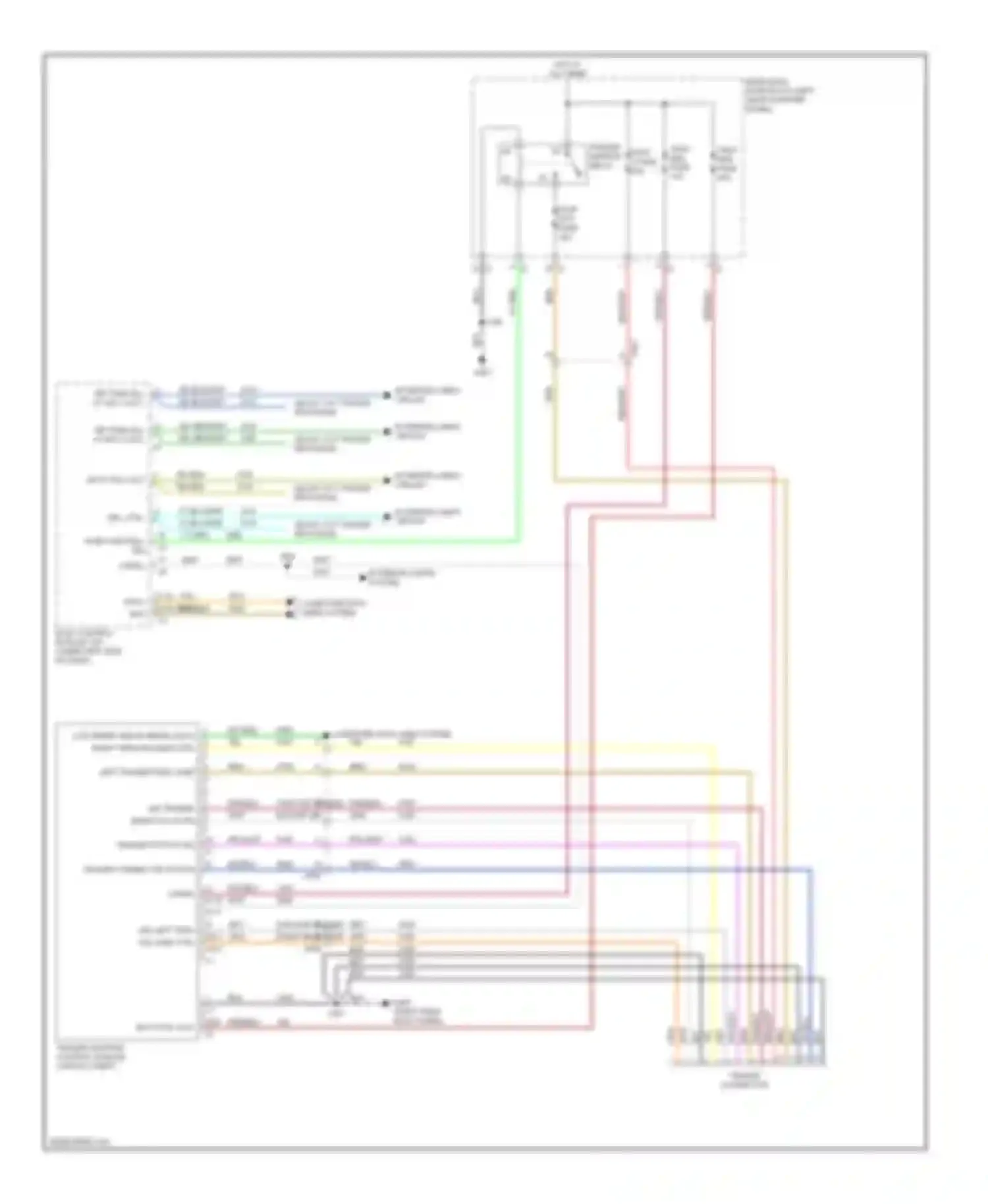 SRX Cadillac II (2009-2012): Trailer tow circuit, with heavy duty trailer provisions