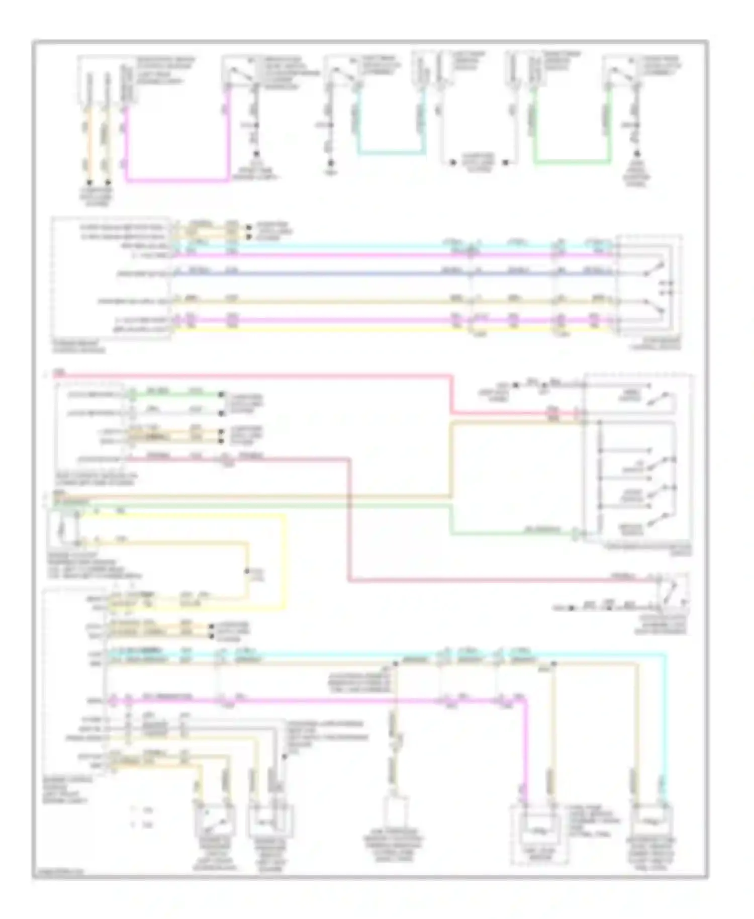 SRX Cadillac II (2009-2012): Instrument cluster circuit (2 of 2)