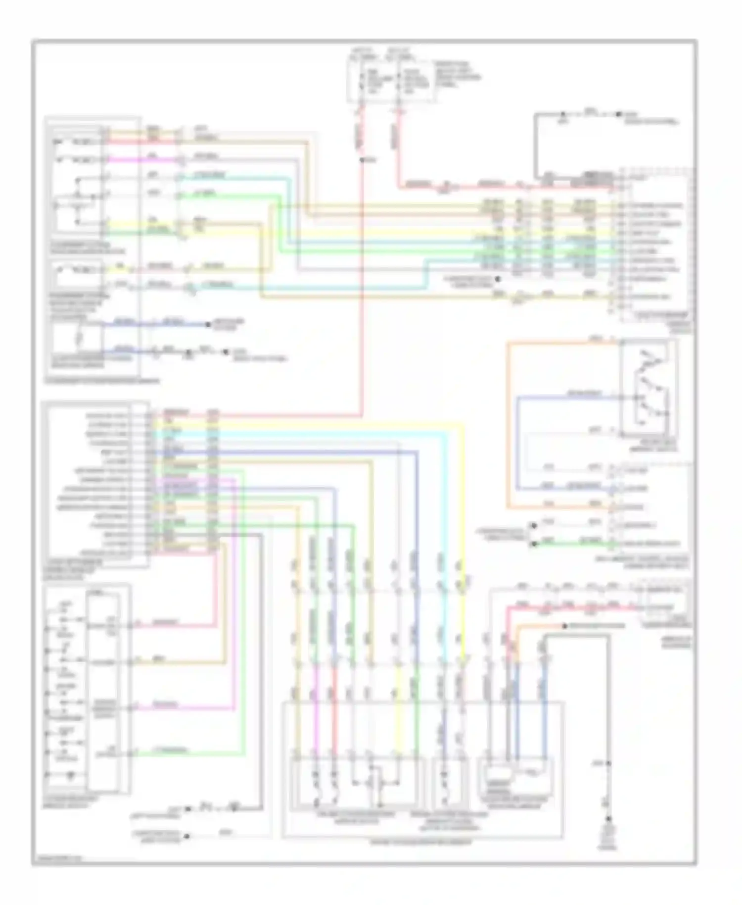 SRX Cadillac II (2009-2012): Memory mirrors circuit
