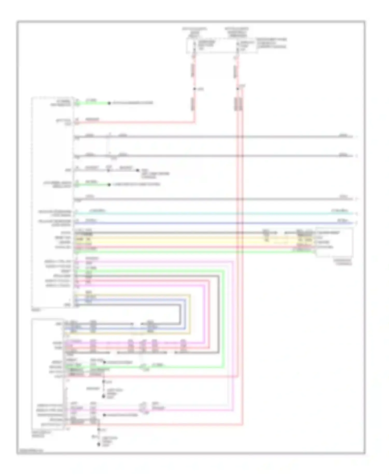 SRX Cadillac II (2009-2012): Navigation circuit (1 of 2)