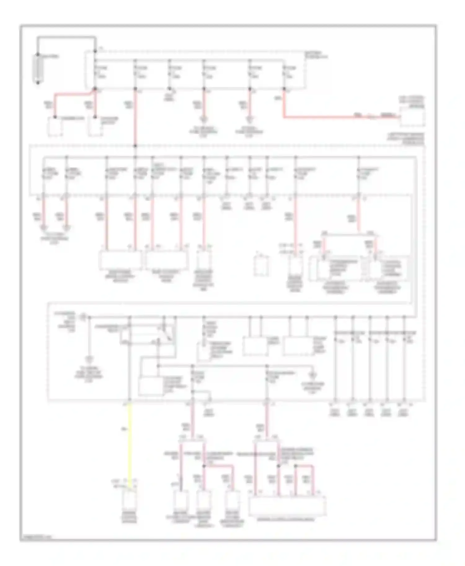 SRX Cadillac II (2009-2012): Power distribution circuit (1 of 8)