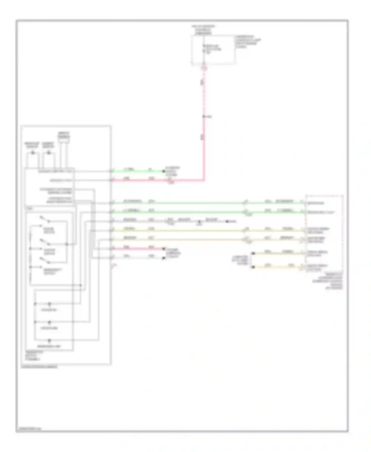 SRX Cadillac II (2009-2012): Electrochromic mirror circuit
