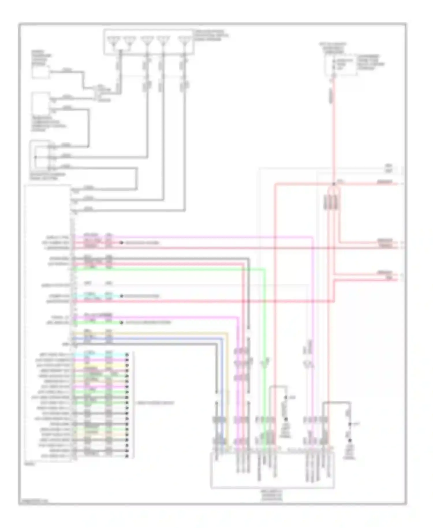 SRX Cadillac II (2009-2012): Radio circuit (1 of 5)