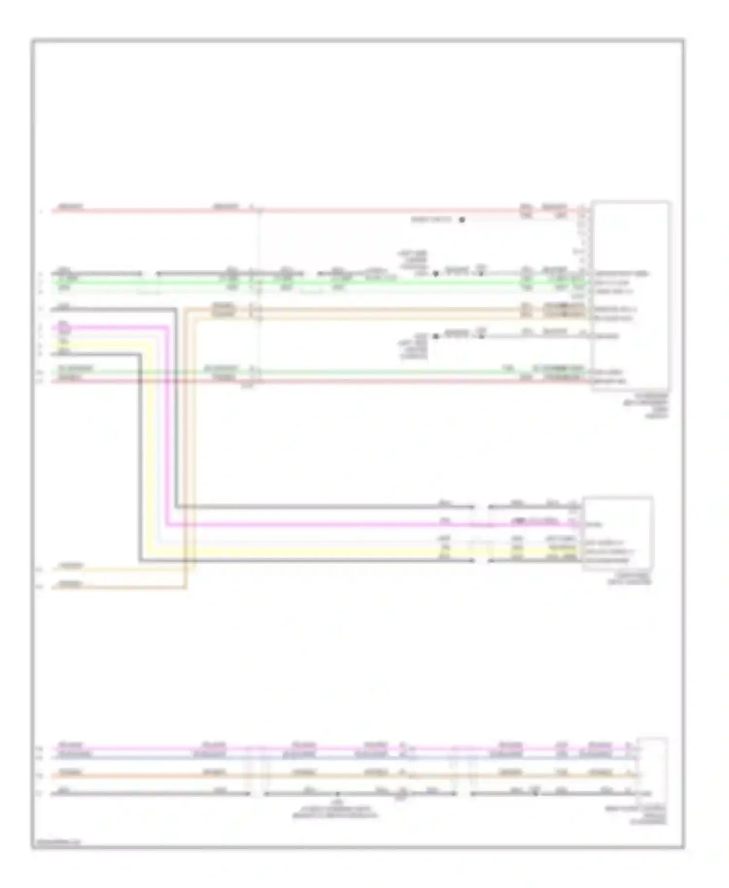 SRX Cadillac II (2009-2012): Video system circuit (2 of 2)