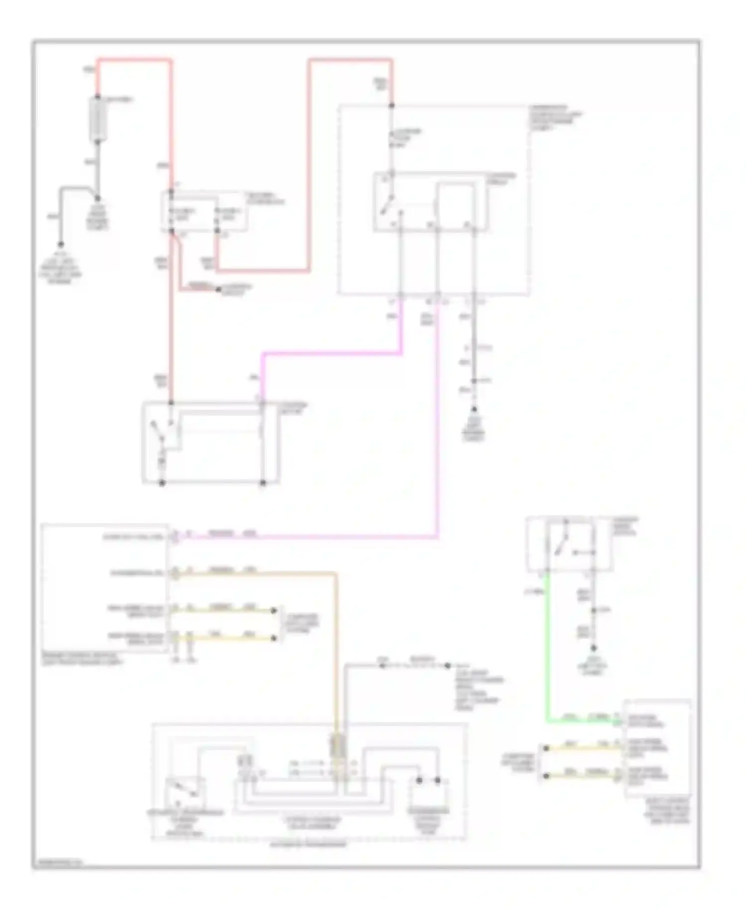 SRX Cadillac II (2009-2012): Starting circuit