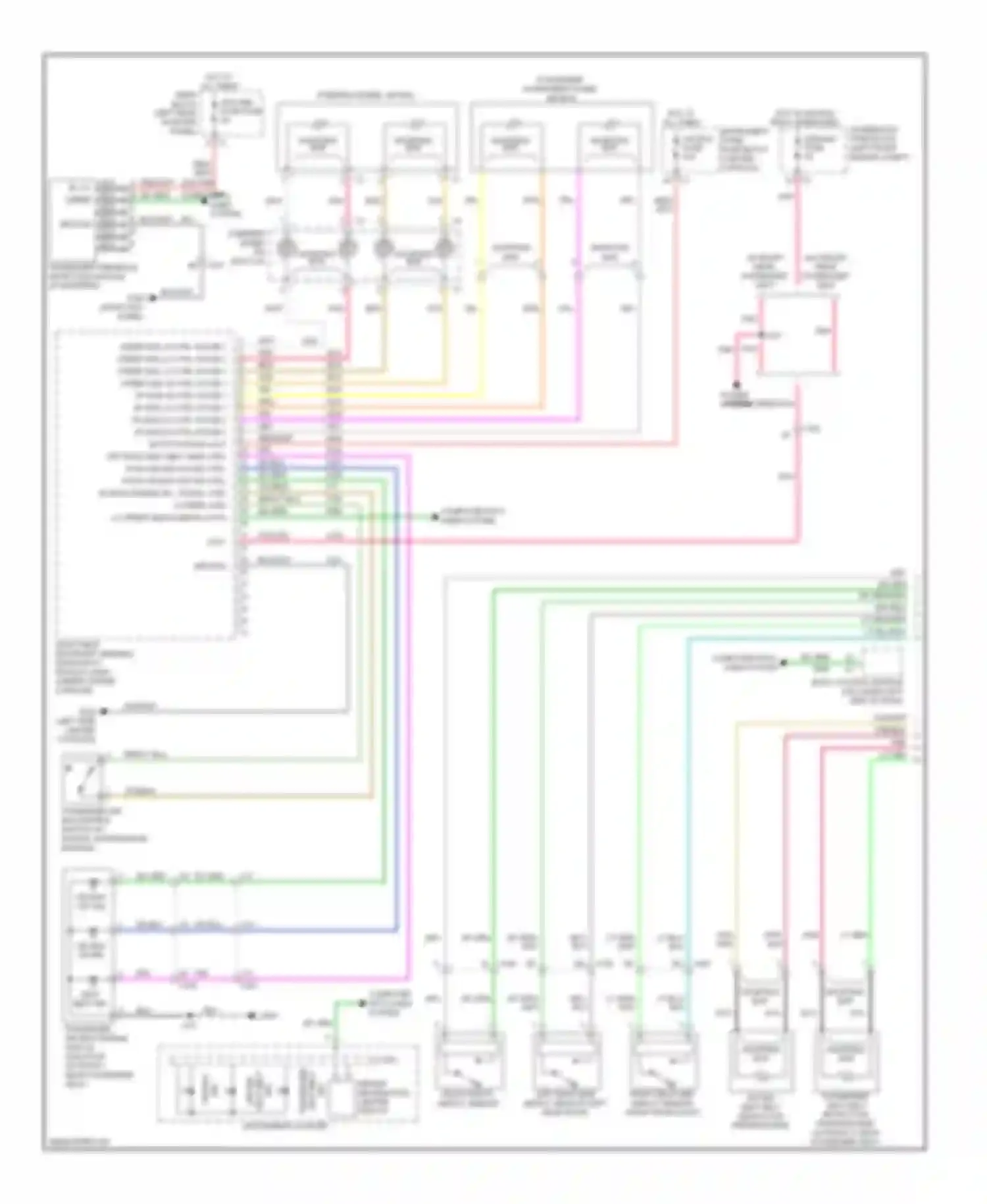 SRX Cadillac II (2009-2012): Supplemental restraints circuit (1 of 2)