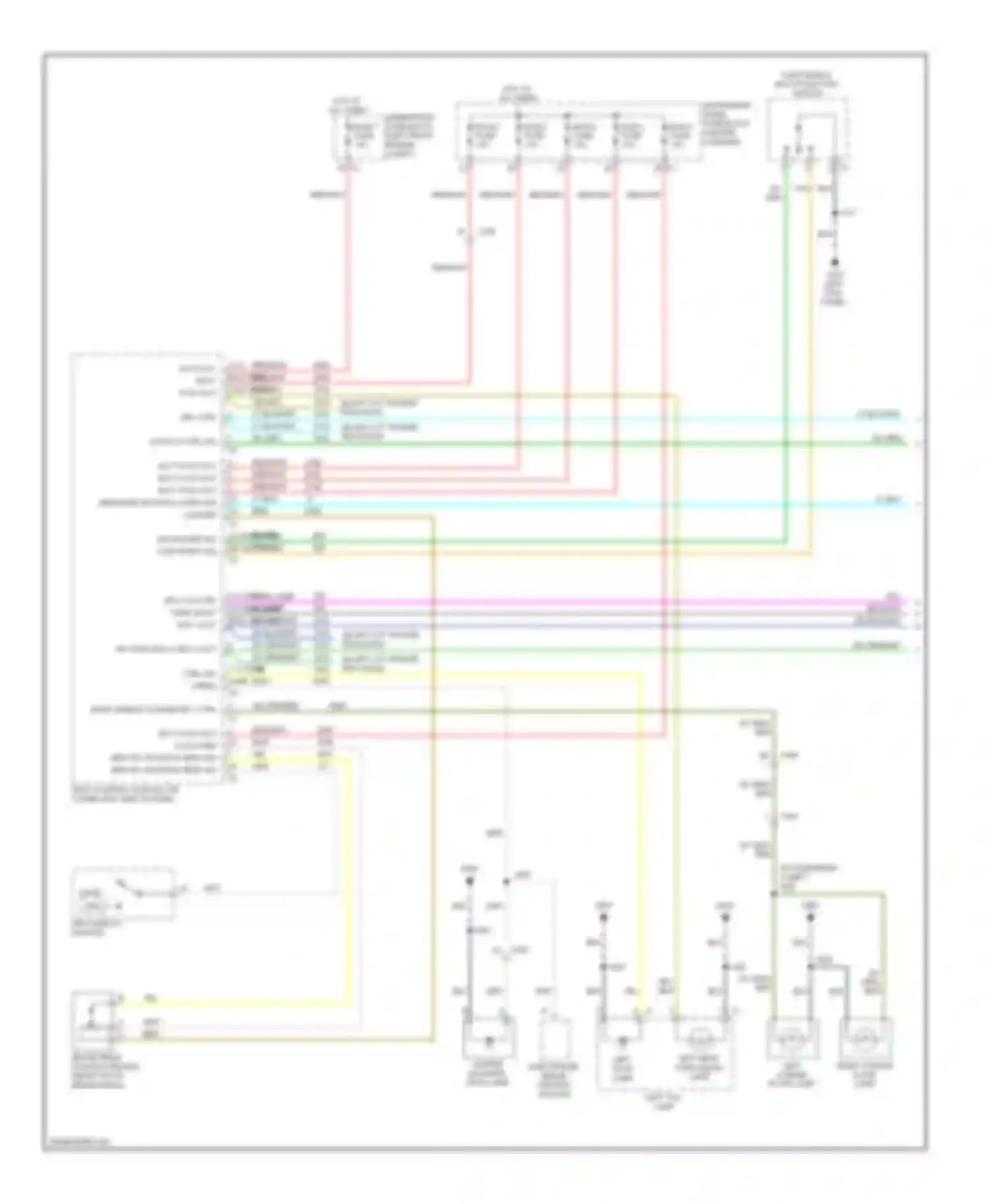 Wiring diagram bcm 2 fuse for Cadillac SRX II (2009-2012) (1 of 2)