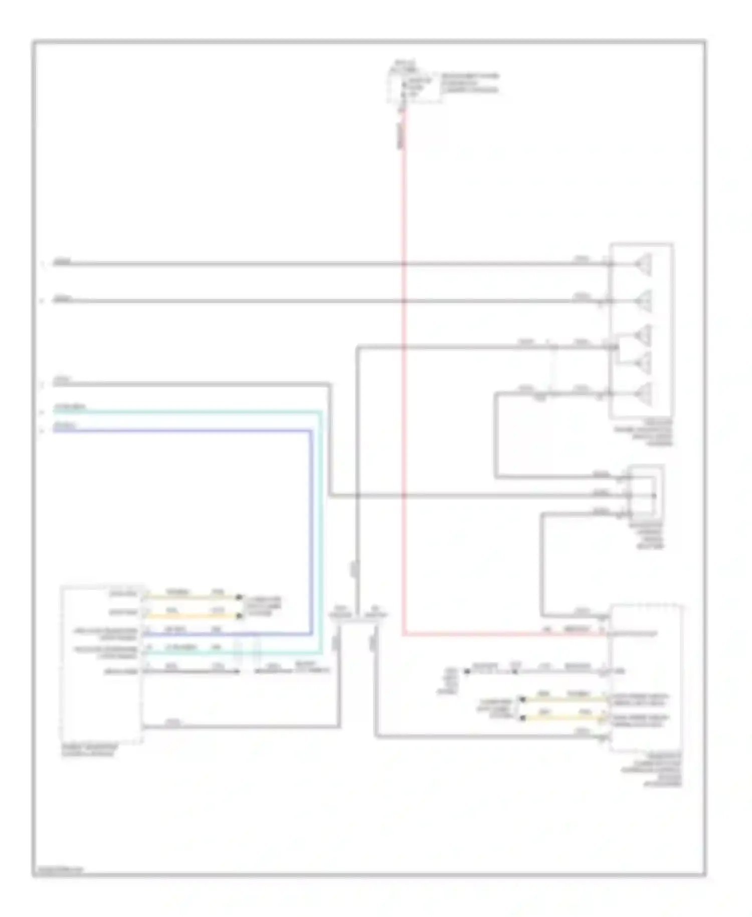 Wiring diagram drain wire for Cadillac SRX II (2009-2012) (1 of 6)