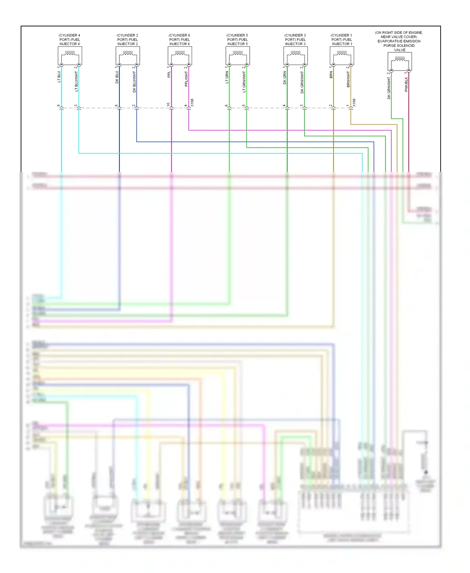 Cadillac SRX II (2009-2012) engine control module (ecm) (left front engine compt) wiring diagram  (8 of 9)